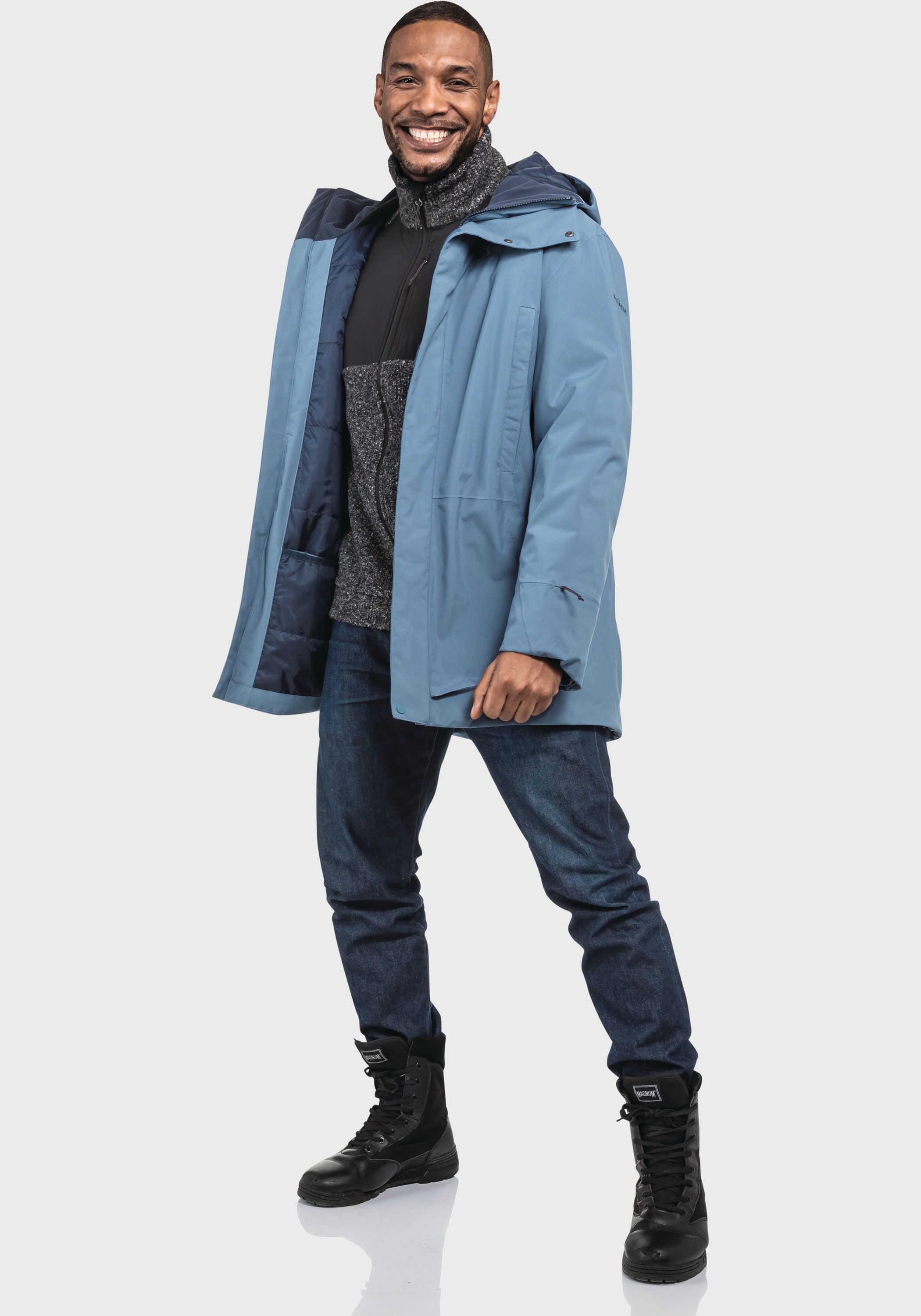 Schöffel Langjacke »Urban Ins Parka Style Crivat MNS«, mit Kapuze