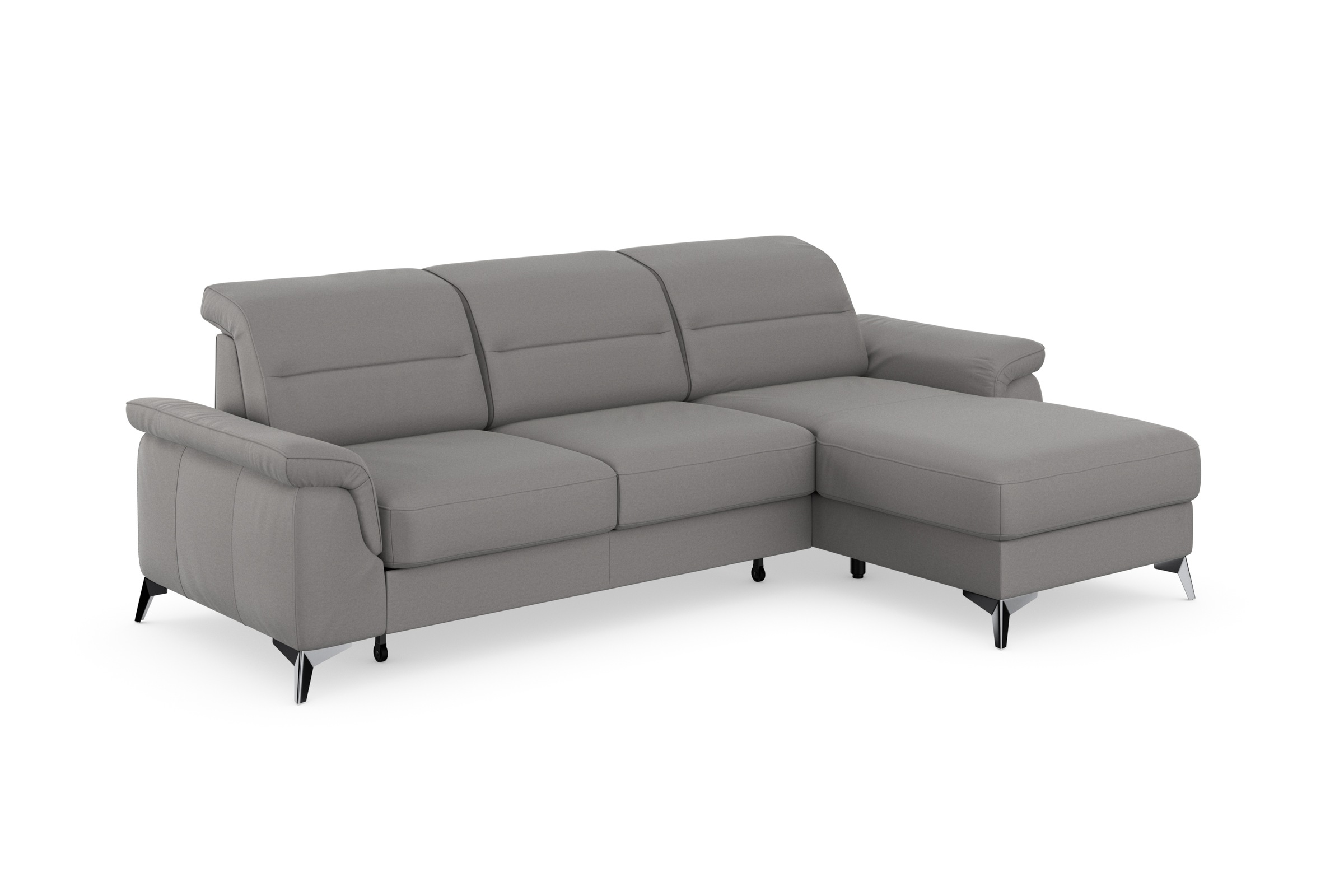sit&more Ecksofa »Sinatra L-Form«, mit Recamiere, optinal mit Kopfteilverstellung und Armteilfunktion
