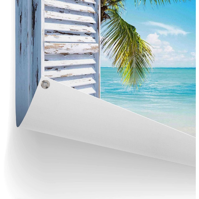 Reinders! Poster »Strandfenster«, leichtes und wasserfestes Gartenposter  für den Außeneinsatz online bestellen