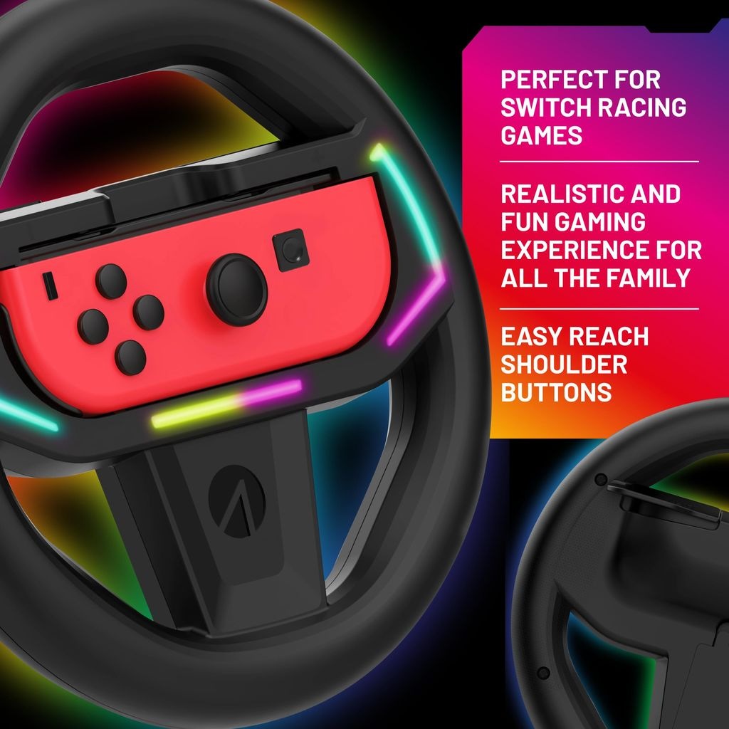 Stealth Lenkrad »Joy-Con Racing Wheel Lenkrad mit LED Beleuchtung«