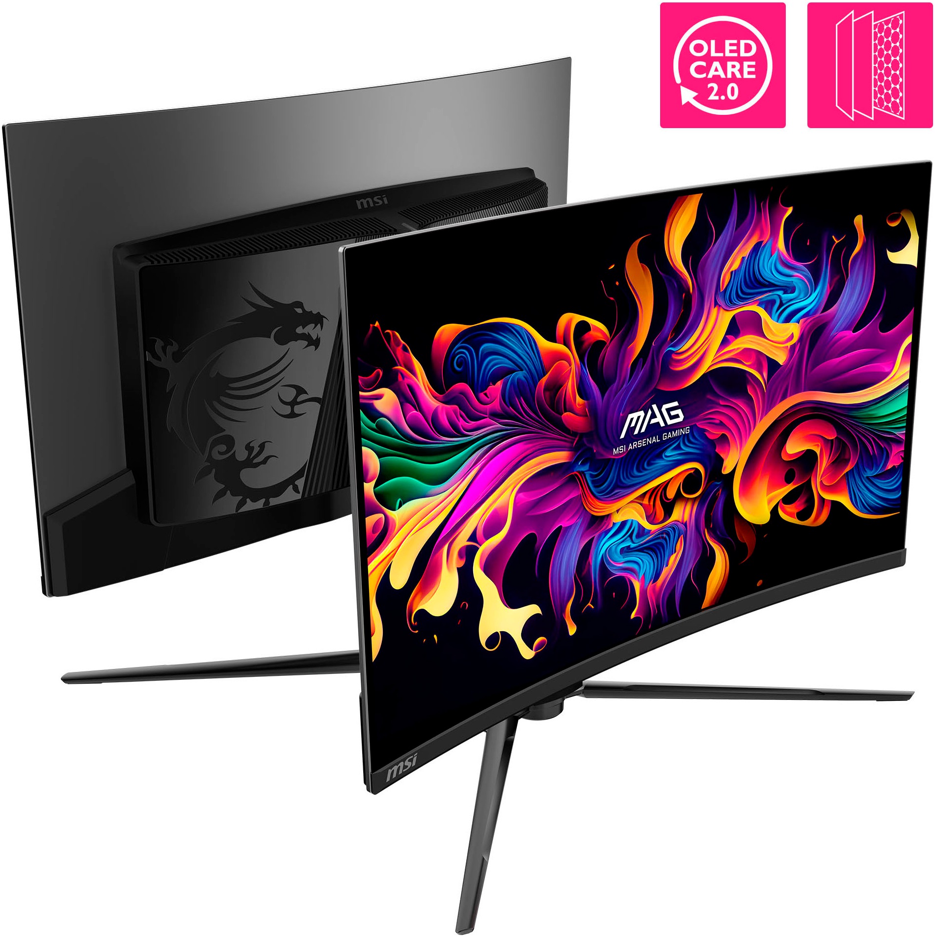 MSI Curved-Gaming-Monitor »MPG 321CURX QD-OLED«, 80 cm/32 Zoll, 3840 x 2160 px, 4K Ultra HD, 0,03 ms Reaktionszeit, 240 Hz