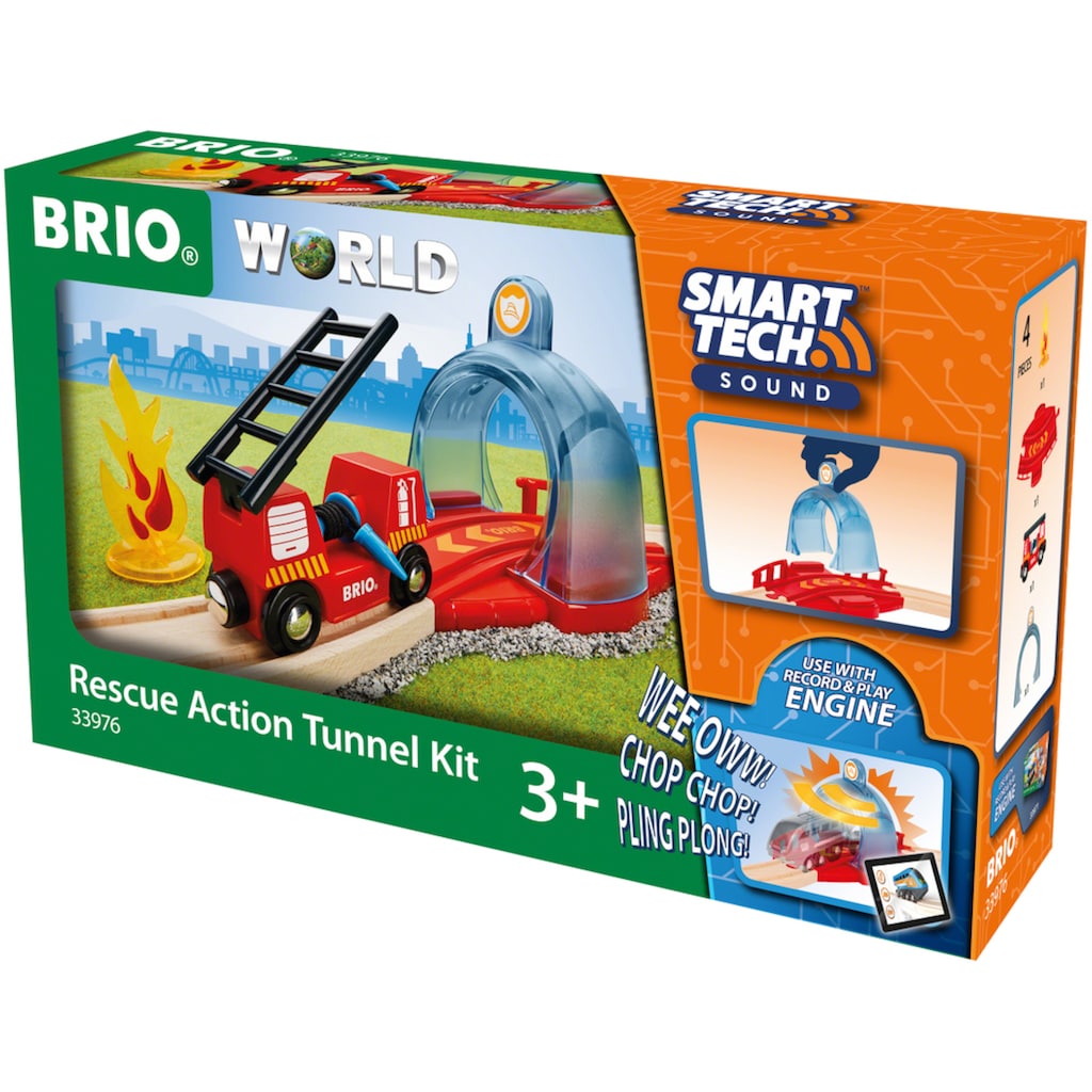 BRIO® Spielzeug-Eisenbahn »BRIO® WORLD, Smart Tech Sound Feuerwehreinsatz«