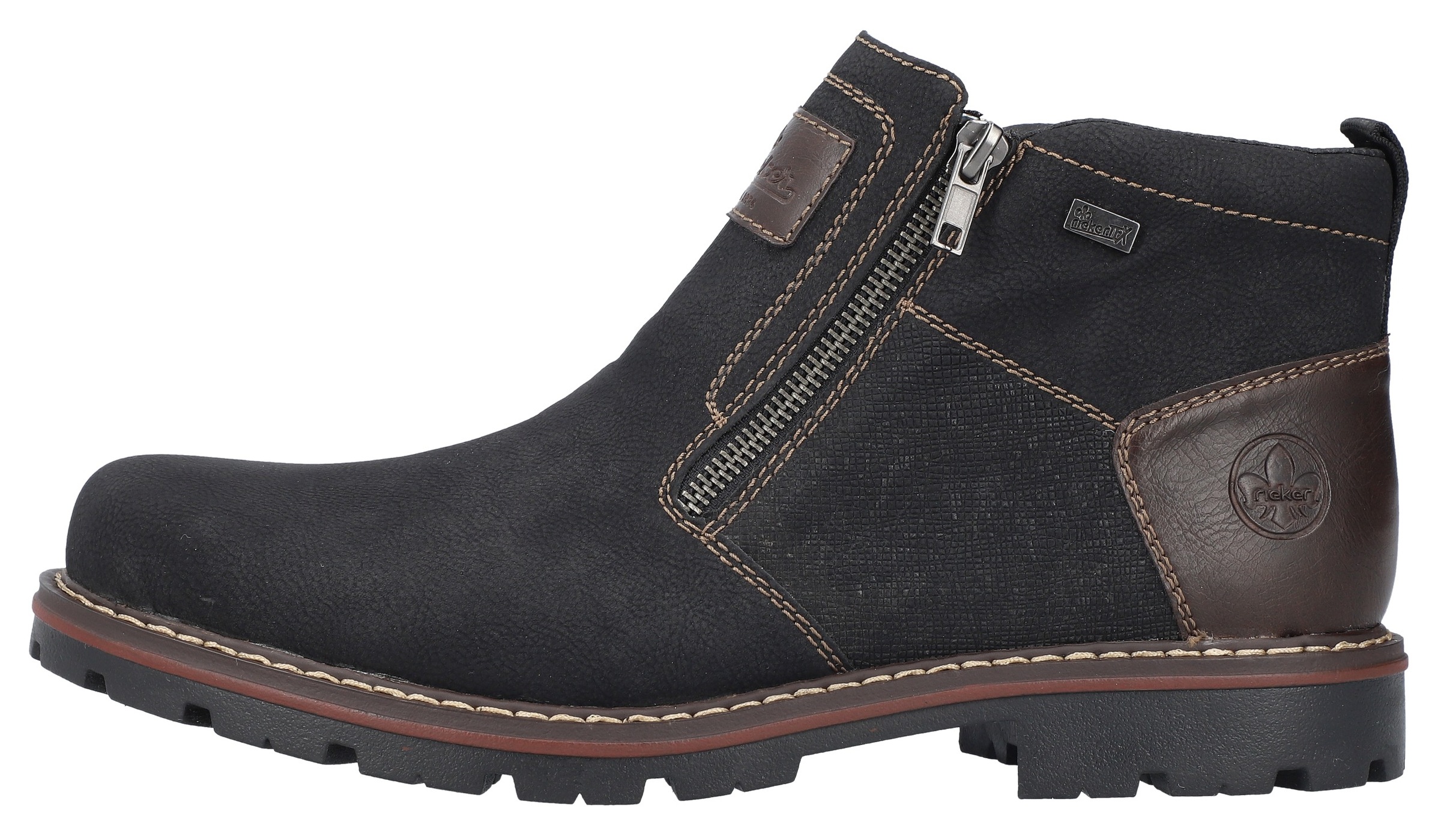 Rieker Winterstiefelette, Winterboots, Warmfutter, Reißverschlüsse, mit TEX-Ausstattung