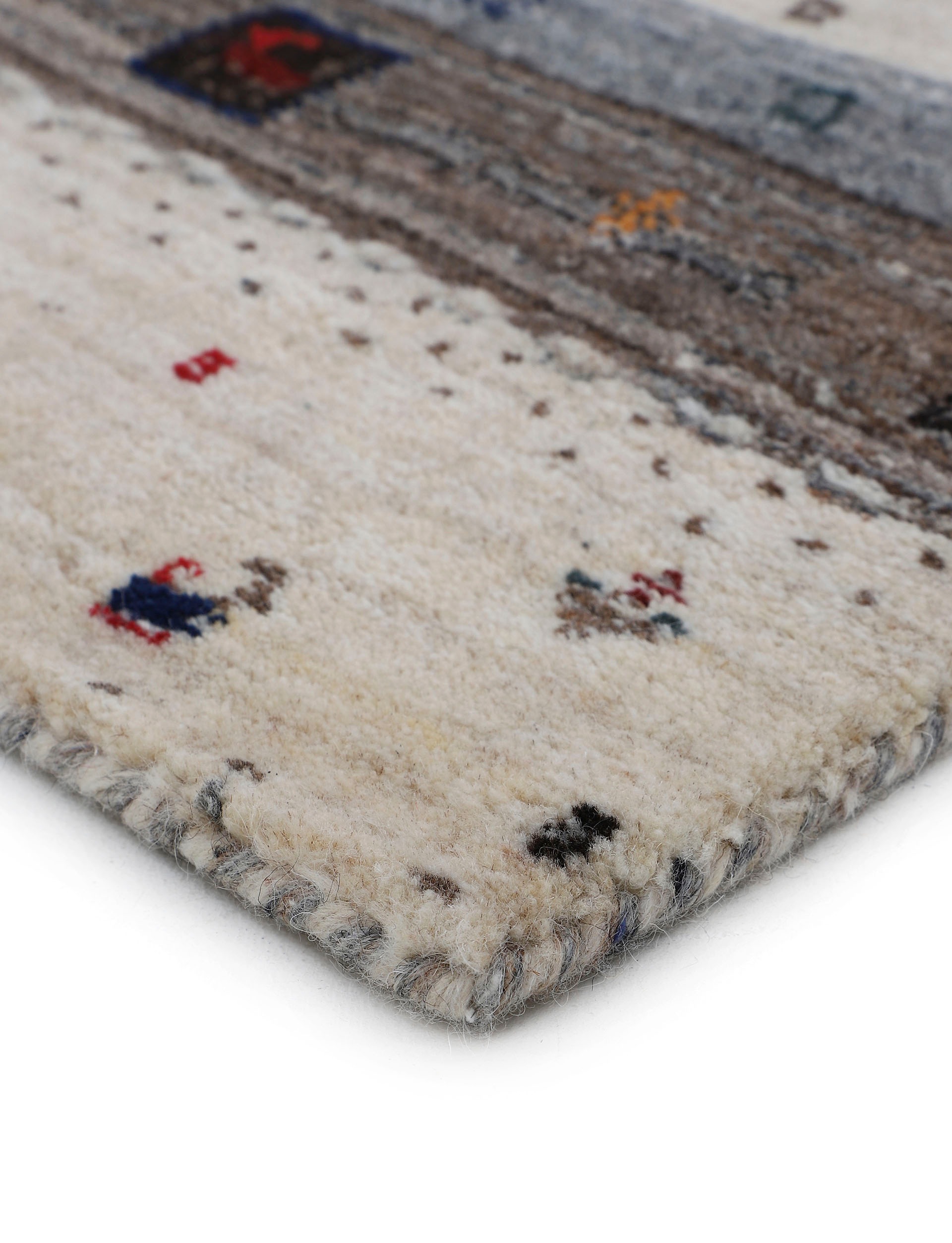carpetfine Wollteppich »Gabbeh Vida«, rechteckig, 15 mm Höhe, reine Wolle, weicher Flor, auch als Läufer erhältlich