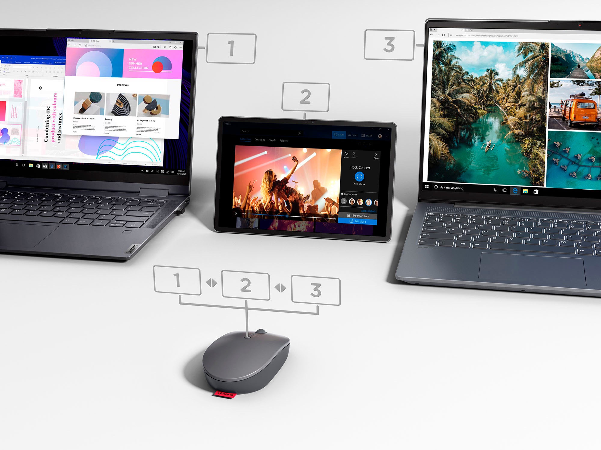 Lenovo Maus »Go Wireless Multi-Device« Bluetooth