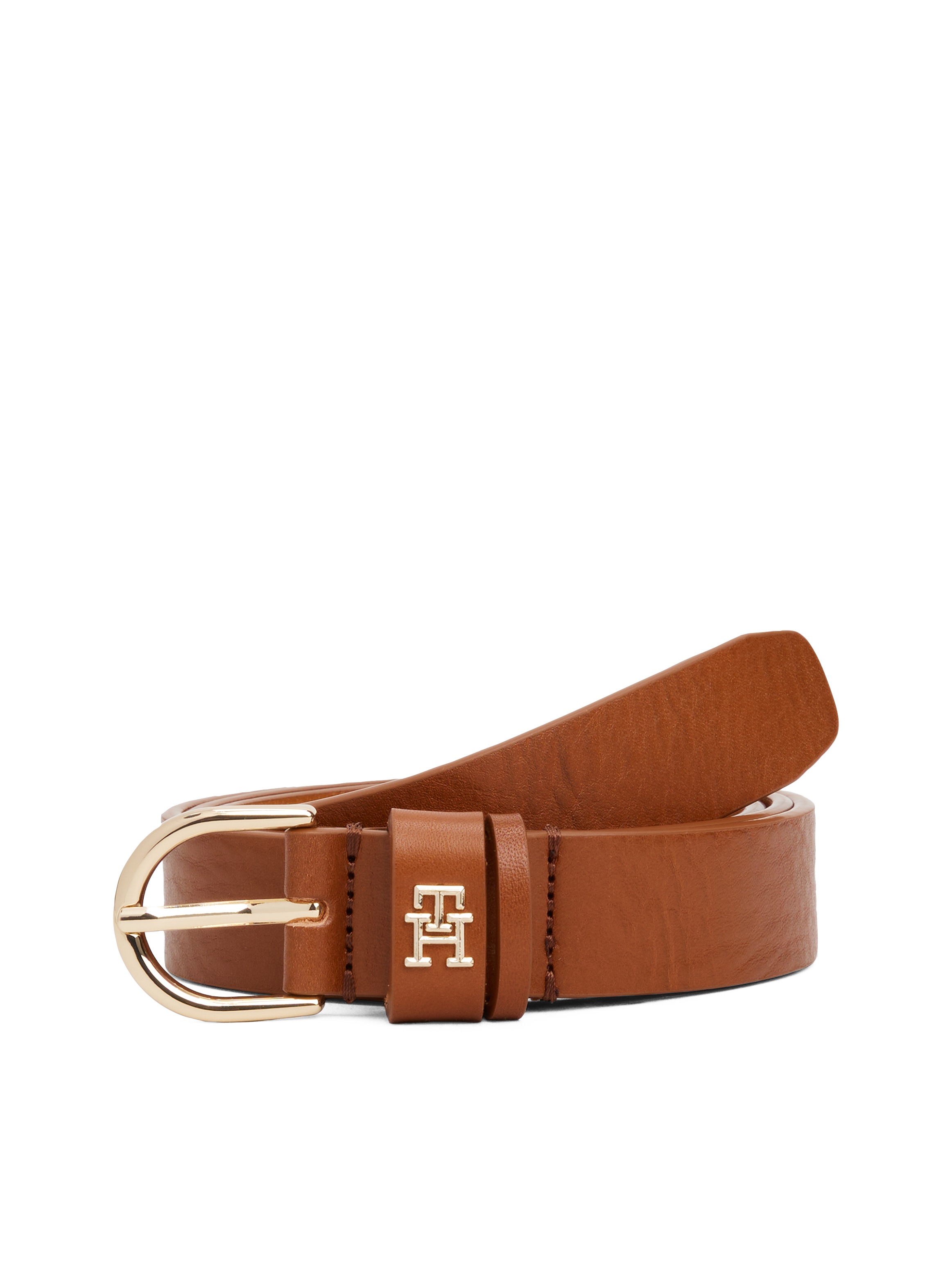 Tommy Hilfiger Ledergürtel »ESSENTIAL EFFORTLESS 2.5«, Logoemblem, weiche Haptik, ovale Einfachdornschließe