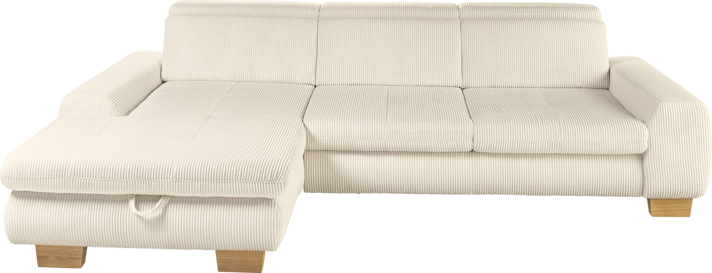 set one by Musterring Ecksofa whlw. mit Funktion, Kaltschaum, in Cord, natu günstig online kaufen