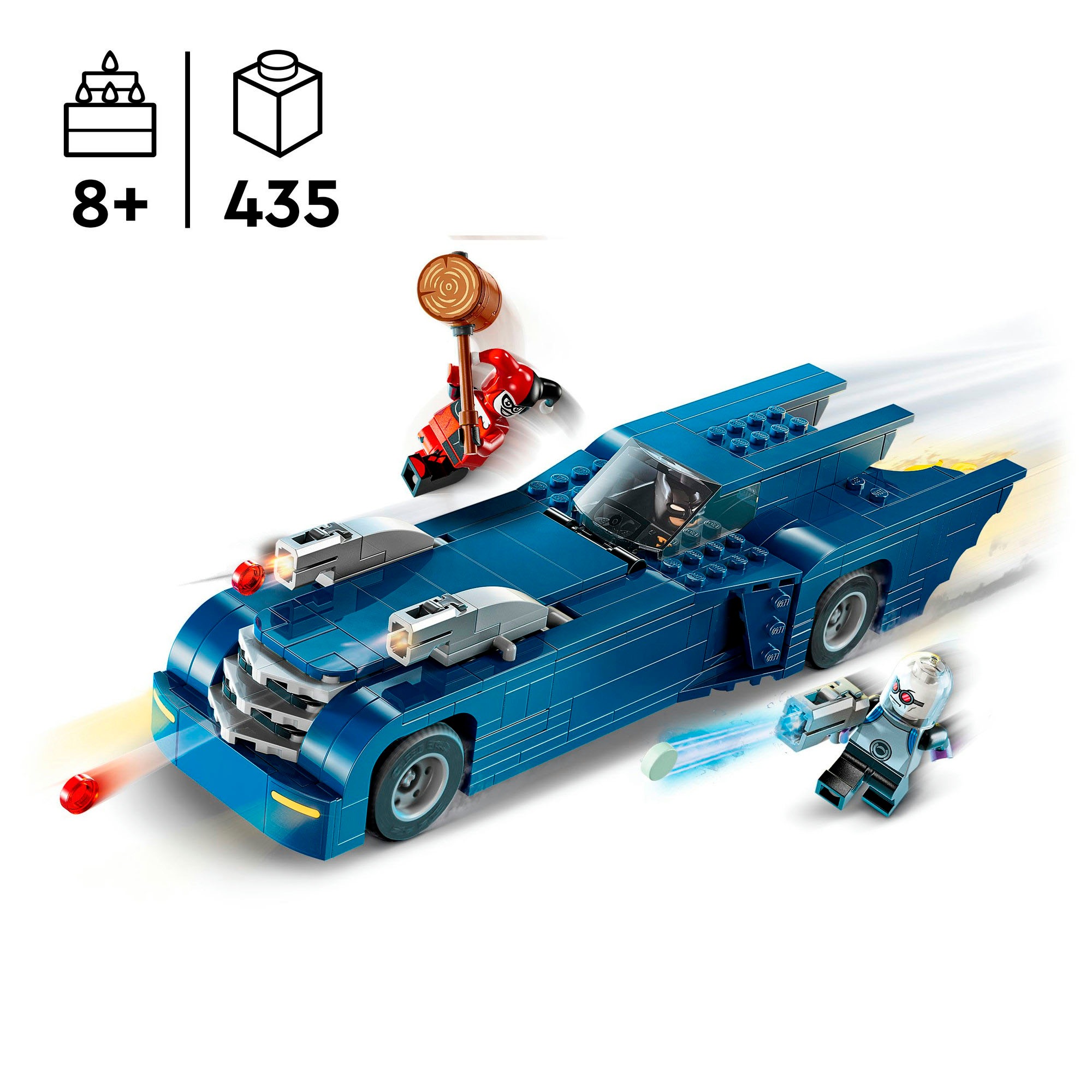 LEGO® Konstruktionsspielsteine »Batman™ im Batmobil™ vs. Harley Quinn™ und Mr. Freeze™ (76274)«, (435 St.), LEGO Super Heroes; Made in Europe