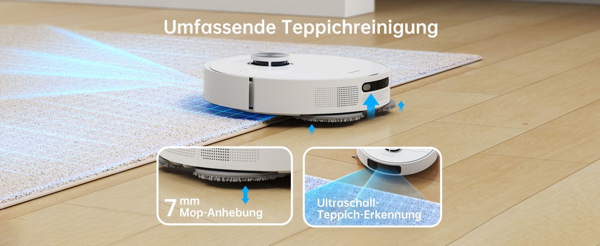 Dreame Nass-Trocken-Saugroboter »Dreame L10 Prime mit Wischfunktion«, 4.000Pa Saugkraft, vollautomatische Basisstation, Hinderniserkennung