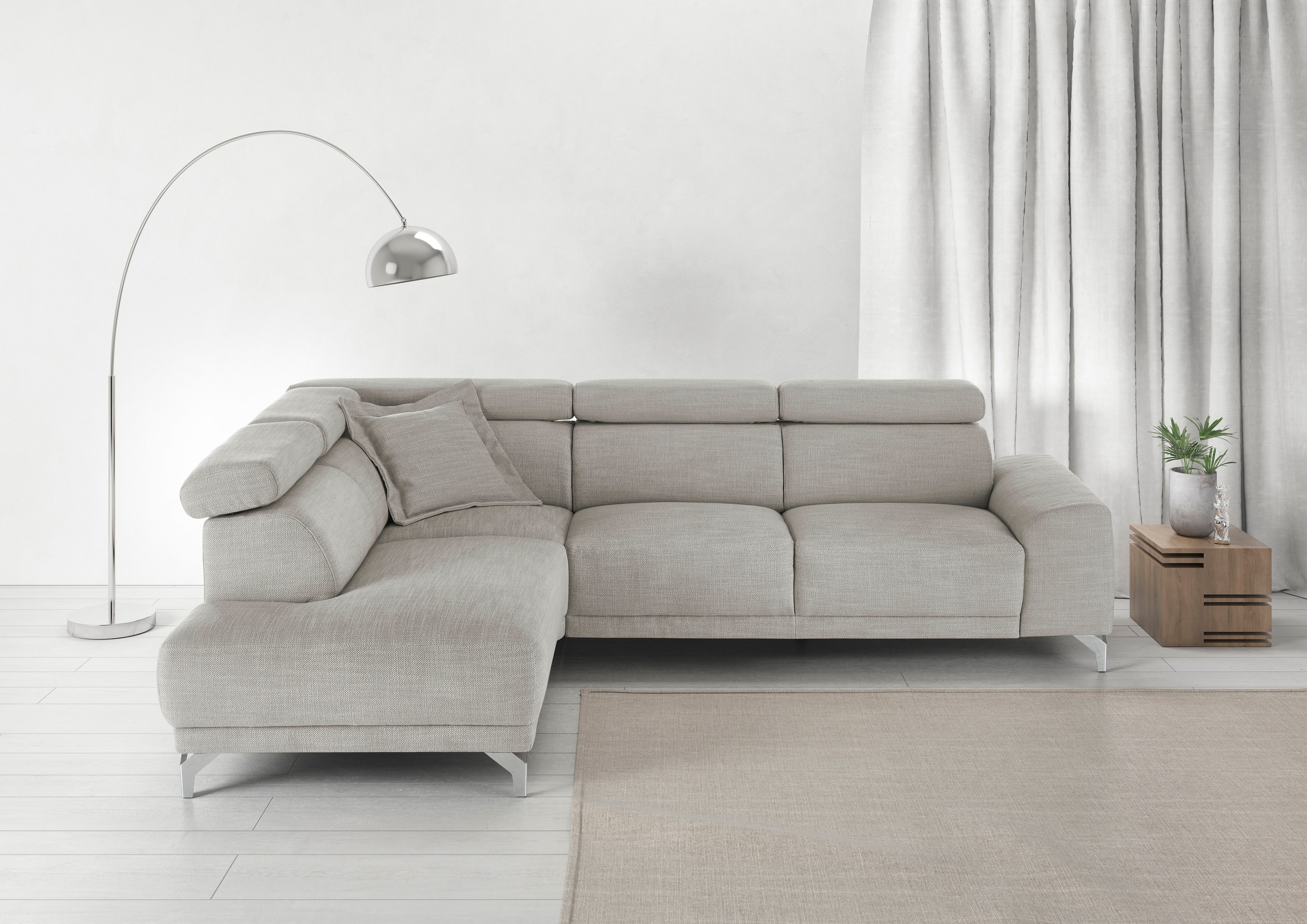 3C Candy Ecksofa »Greve Sofa immer mit manuelle Kopfteilverstellungen, mode günstig online kaufen