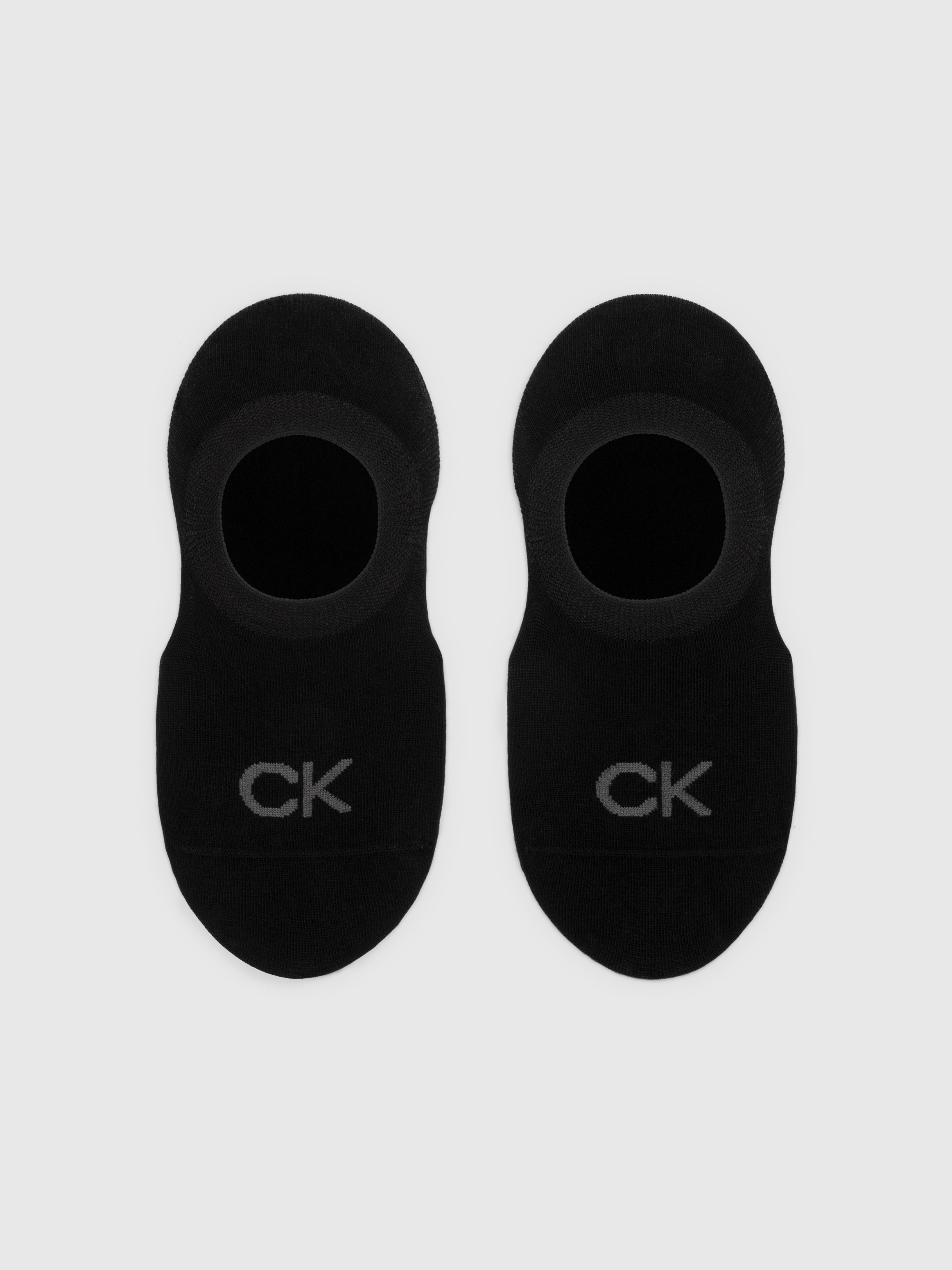 Calvin Klein Jeans Füßlinge »CK WOMEN FOOTIE HIGH CUT 2P«, (2 Paar), Mit eingestricktem Logo vorn