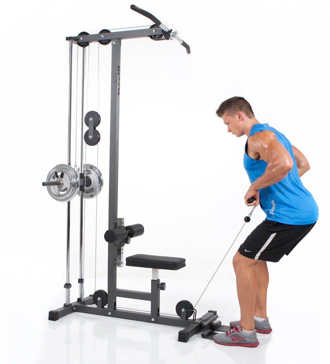 Finnlo by Hammer Kraftstation »Mulit-Lat Tower«, (Latzug, Seilzug, Ruderfunktion), multifunktionale Fitnessstation, max. Trainingsgewicht 120 kg
