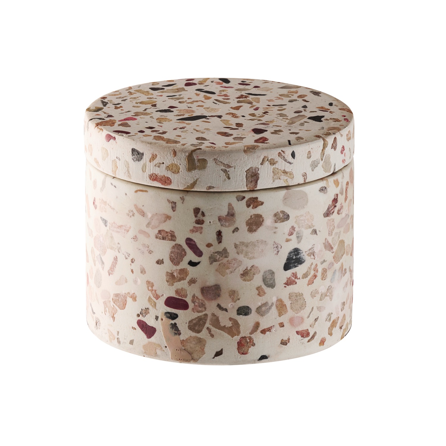 APS Butterdose »2er Set TERRAZZO« Beton, Ø 6 cm, H: 5 cm, 40 ml, Unikat