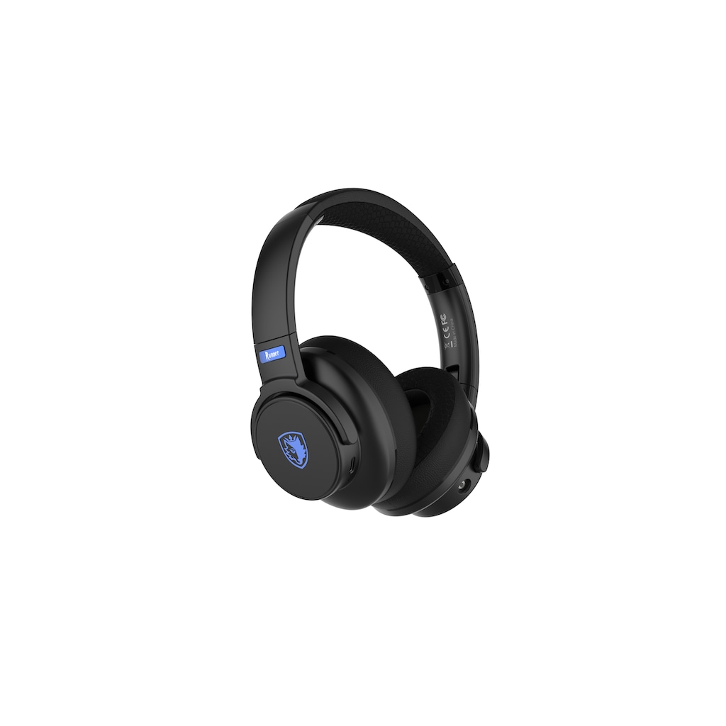 Sades Gaming-Headset »SADES Runner SA-202 Gaming Headset, schwarz, USB, kabellos, Stereo«, Wireless, Rauschunterdrückung, Over Ear, Bluetooth 5.0, 2.4G, 3,5 mm