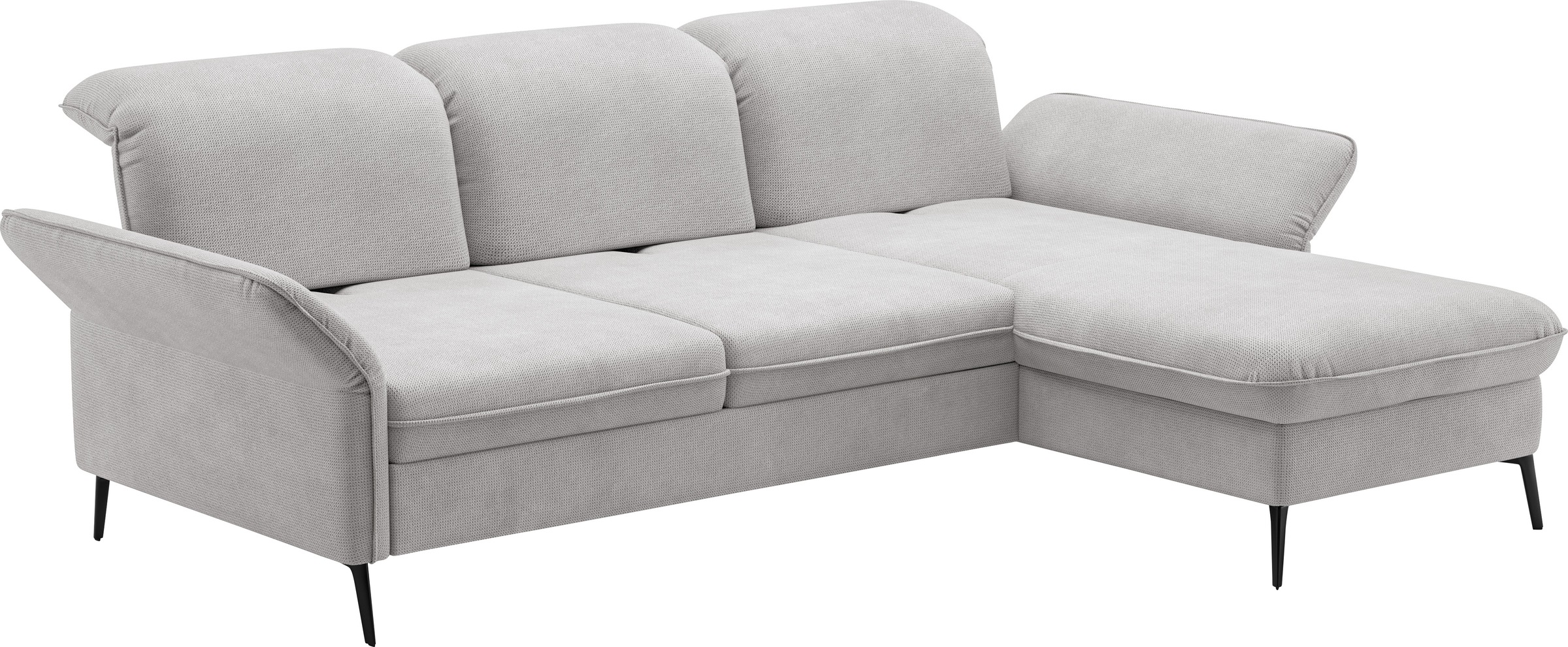 sit&more Ecksofa »Emely, inkl. Sitztiefenverstellung«, wahlweise mit Bettfunktion,Bettkasten,Kopf- & Armteilverstellung