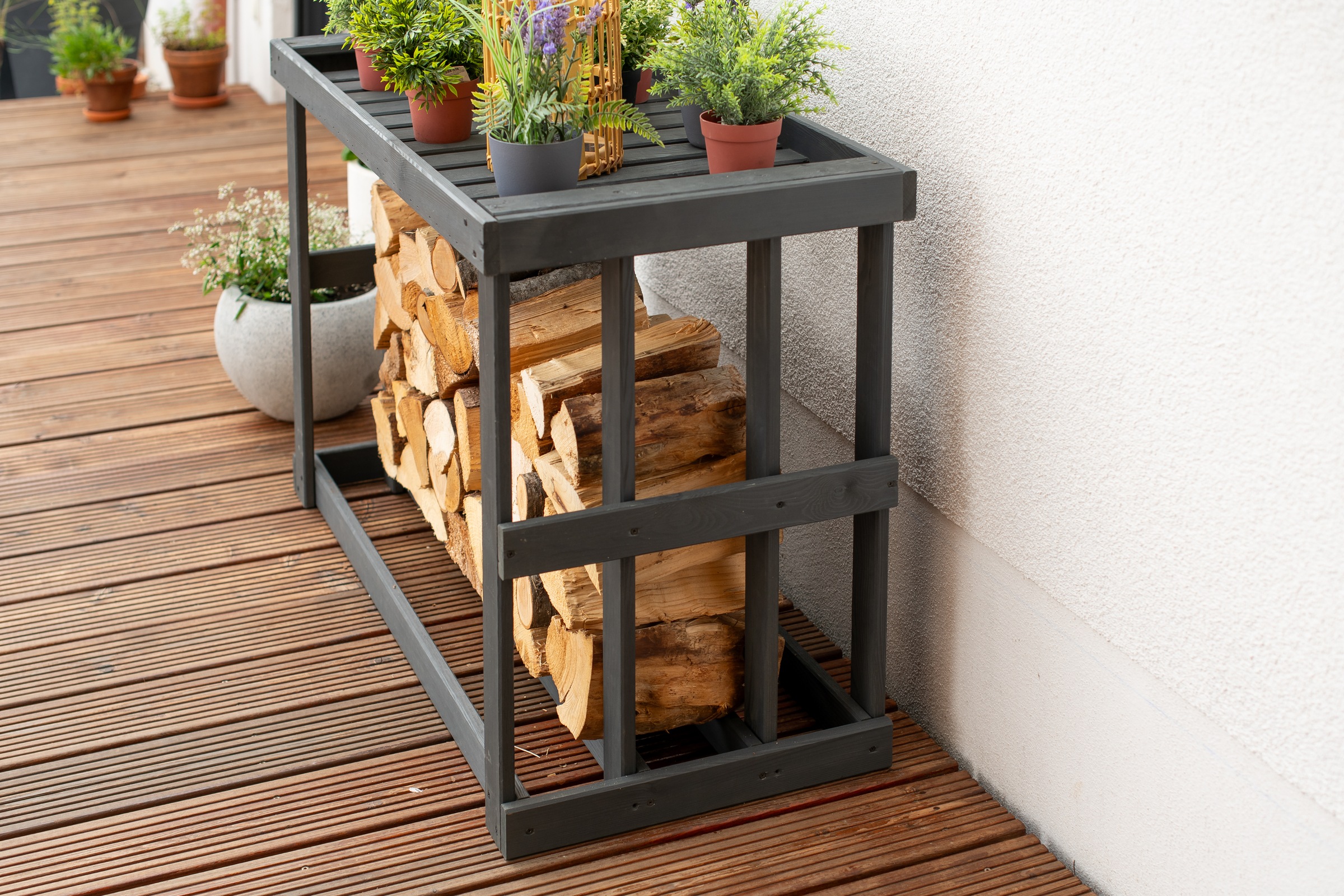 WESTMANN Kaminholzregal »Stephan«, anthrazit, BxTxH: 108x52x74cm