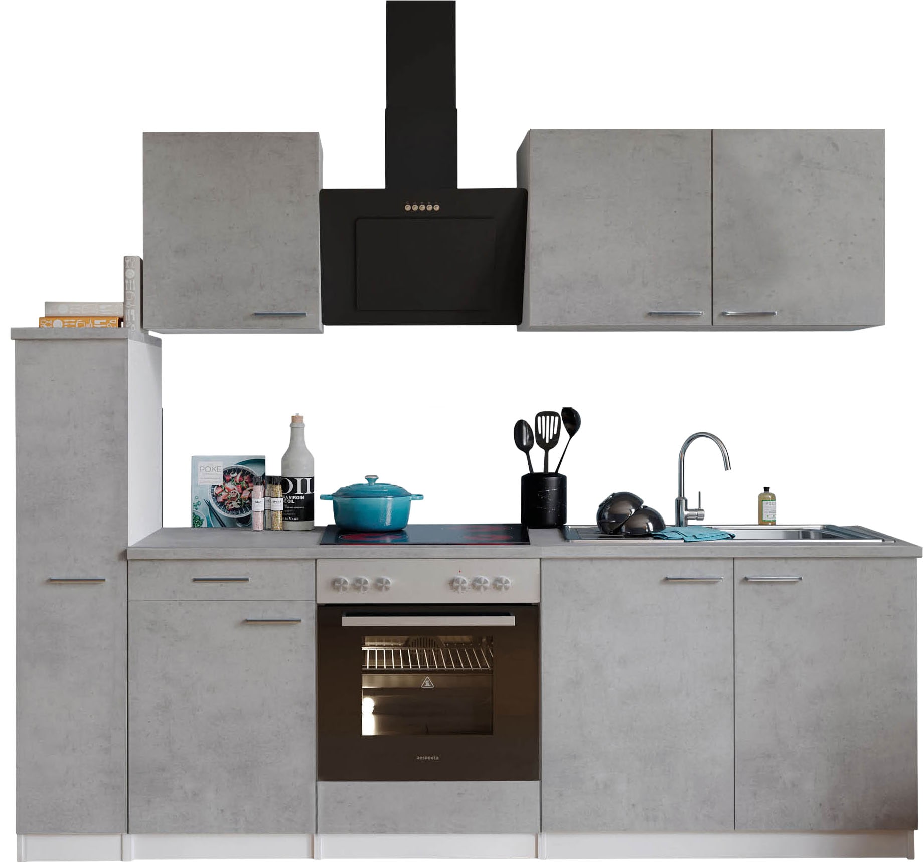 RESPEKTA Küchenzeile »Malia« Breite 240 cm, 85 cm Arbeitshöhe, in exklusive günstig online kaufen