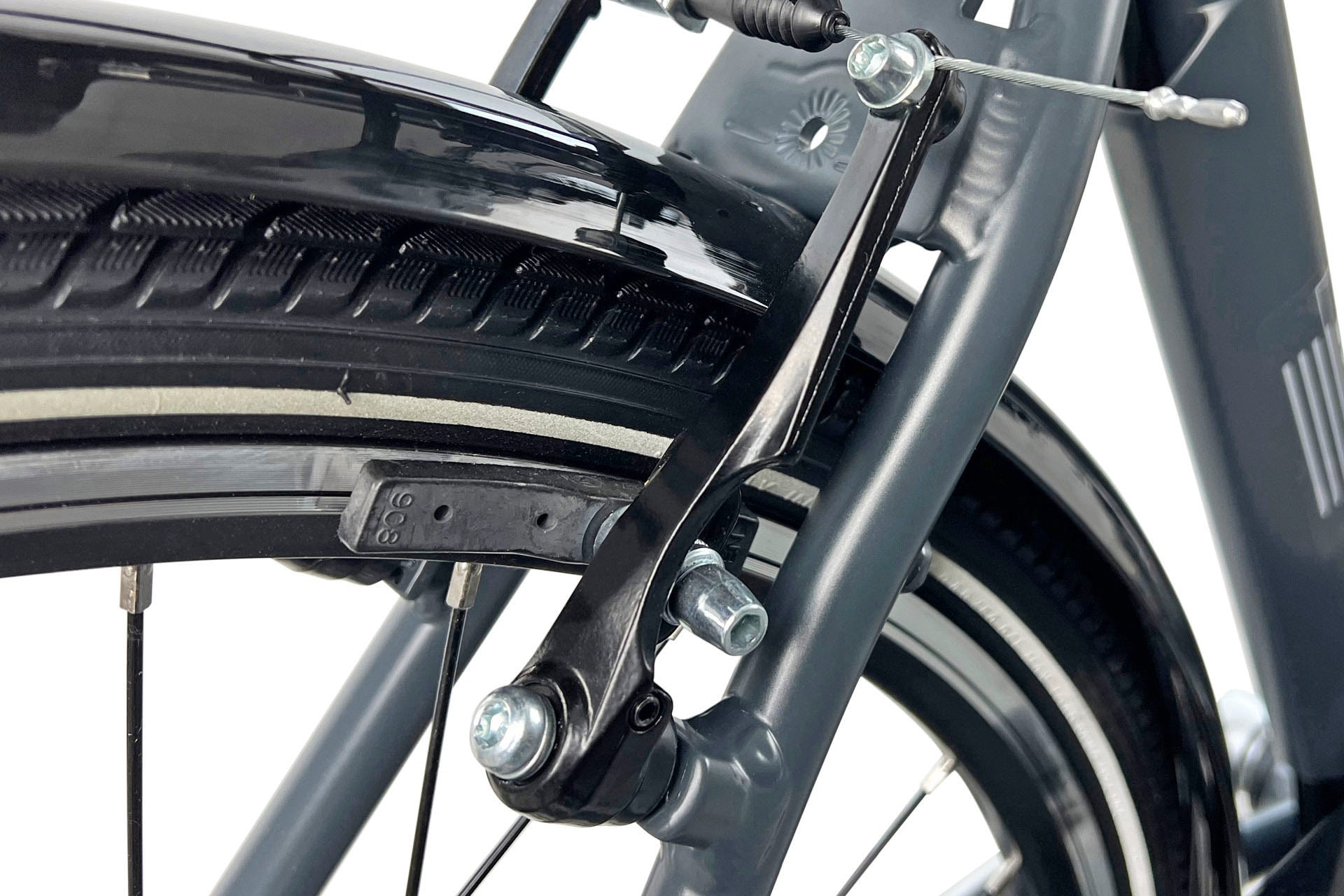 LLobe E-Bike »City E-Bike 28" County anthrazit«, Shimano, Altus, Heckmotor 250 W