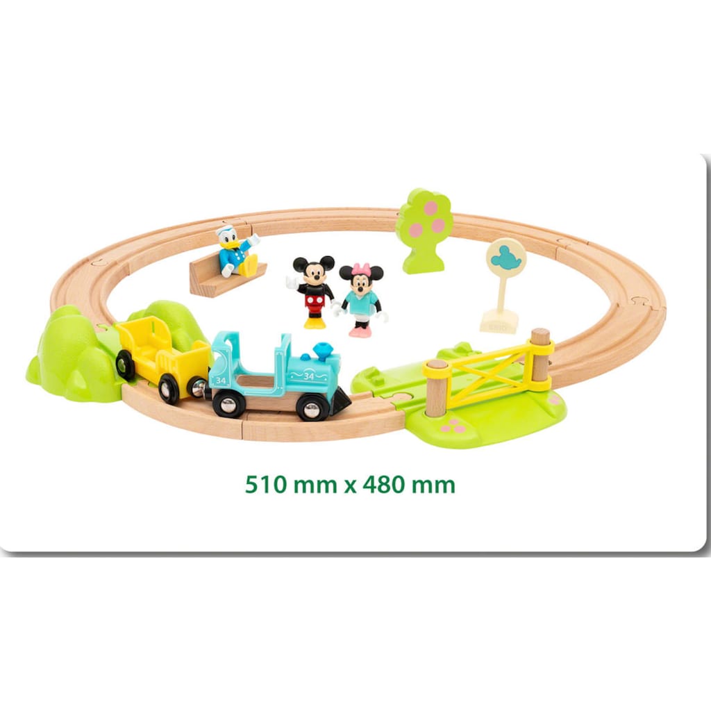 BRIO® Spielzeug-Eisenbahn »Micky Maus«, (Set, 18 tlg.)