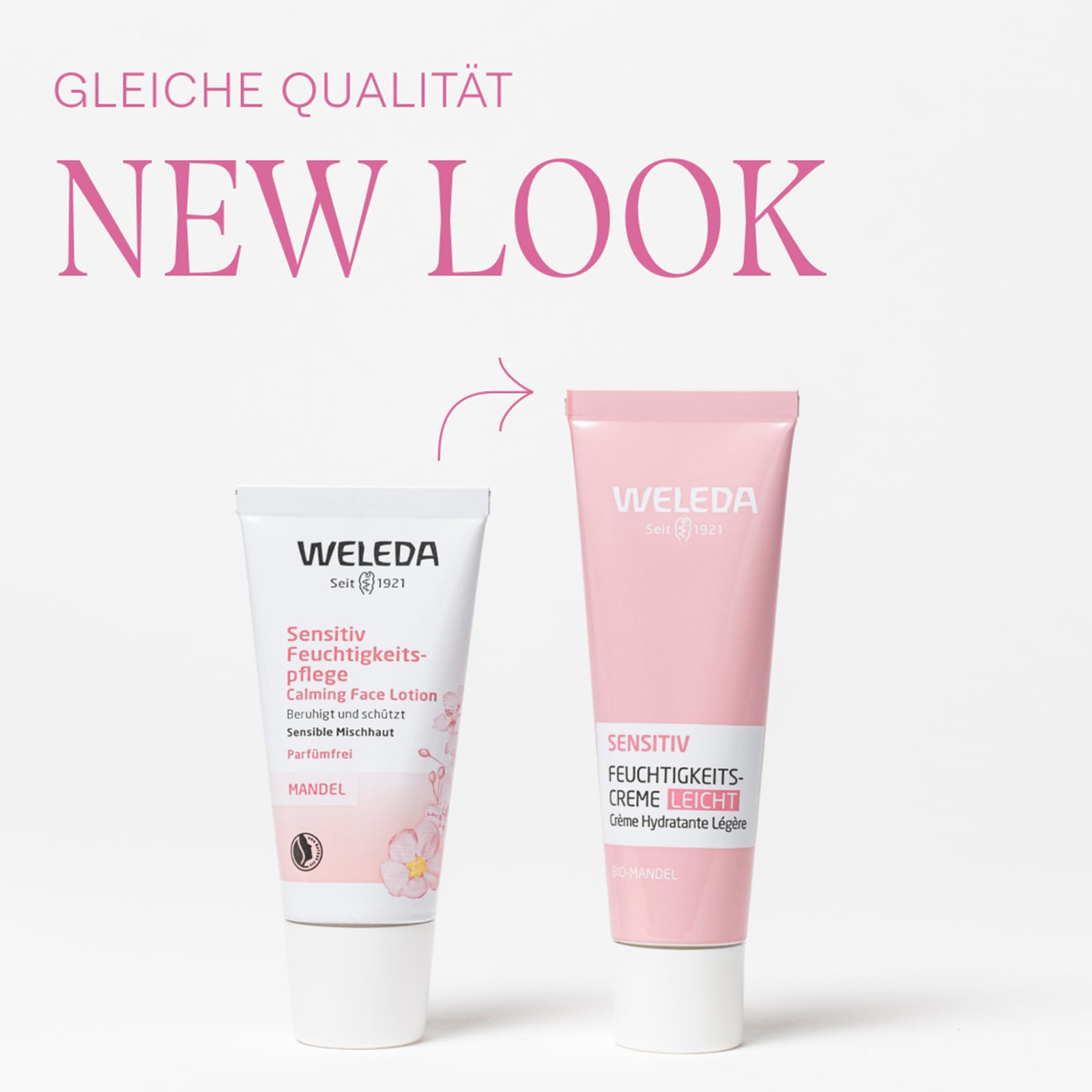 WELEDA Gesichtspflege »Weleda Sensitiv Feuchtigkeitscreme Leicht Mandel«