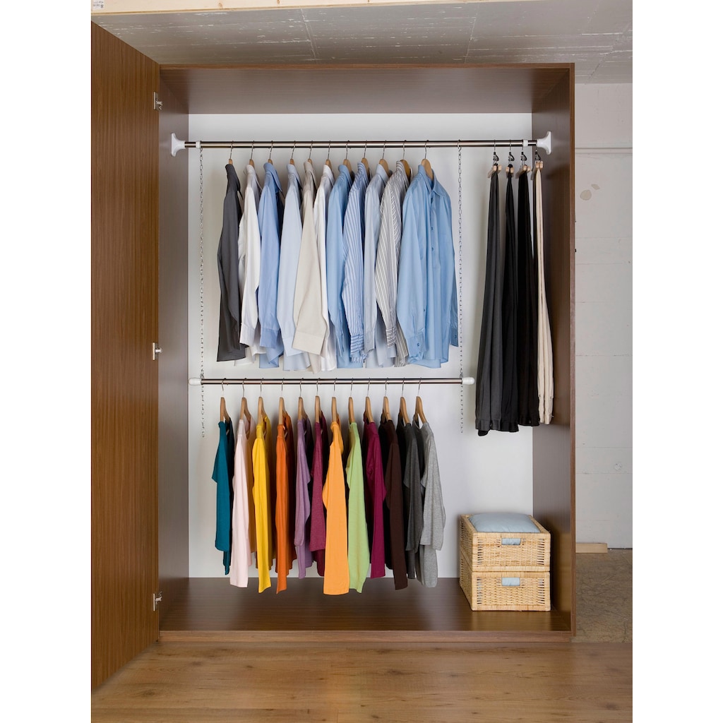 WENKO Teleskopregal »Garderobe«, (Set, 3 St.)