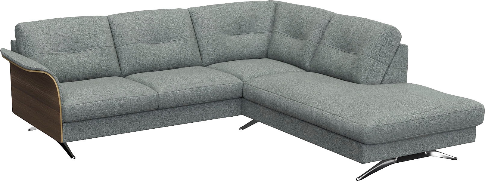 FLEXLUX Ecksofa »Glow, super bequem durch hochwertigem Sitzaufbau mit Federkern, L-Form«, Modernes skandinavisches Design