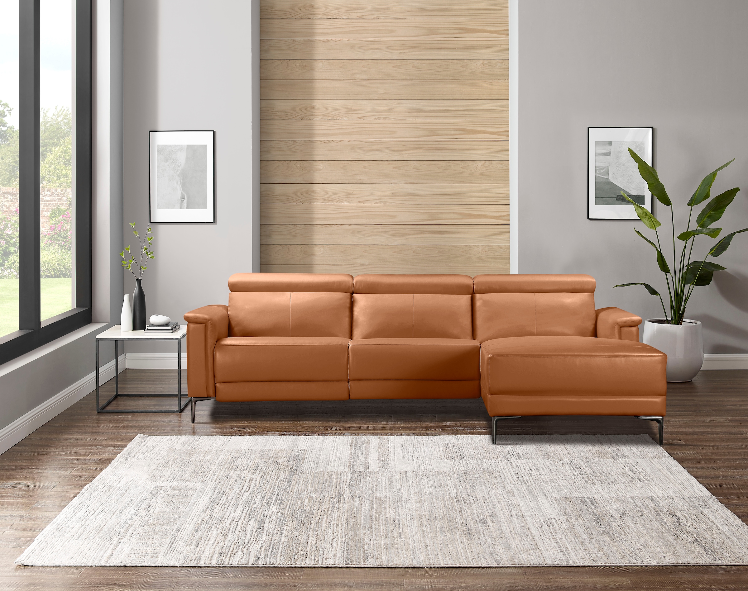 Home affaire Ecksofa »Lund, L-Form, 261cm, man. o. elektr. Relaxfunktion (m günstig online kaufen