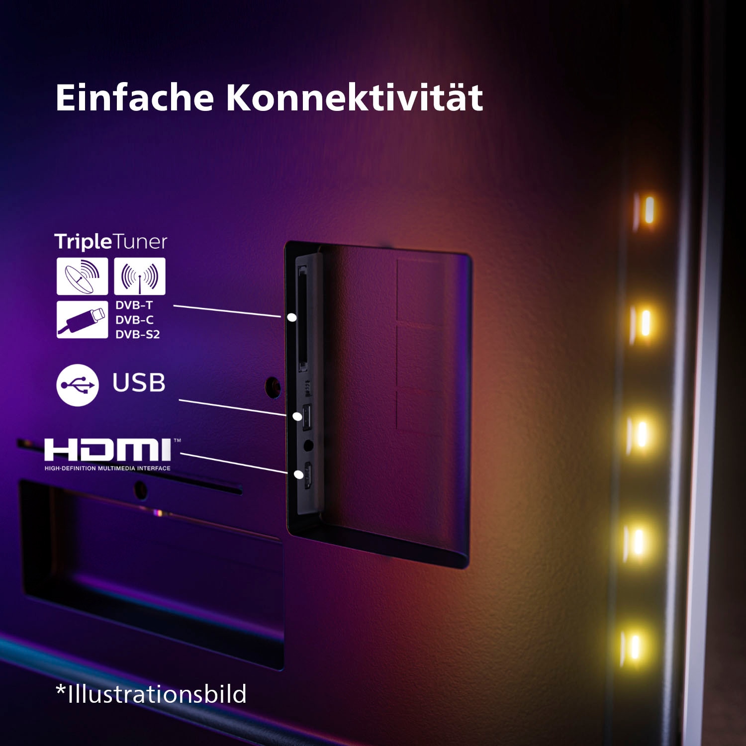 Philips OLED-Fernseher, 121 cm/48 Zoll, 4K Ultra HD, Android TV-Google TV-Smart-TV