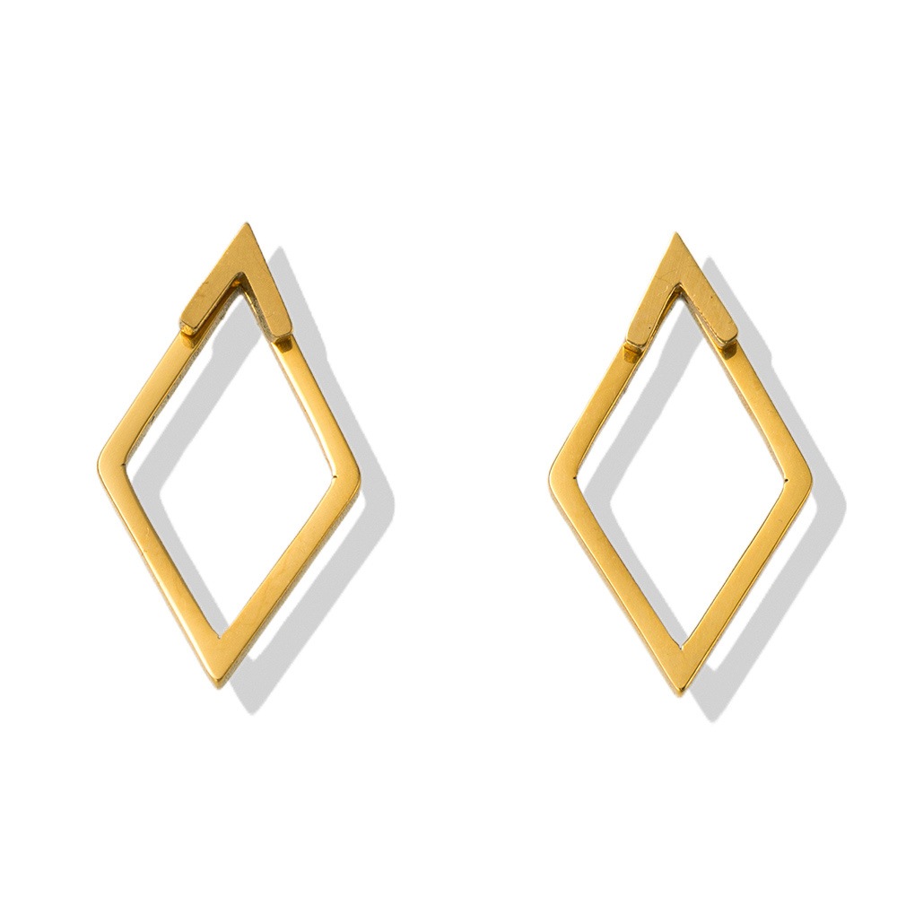 Firetti Paar Ohrstecker »Schmuck Geschenk Edelstahl Ohrschmuck Ohrringe Raute« Made in Germany