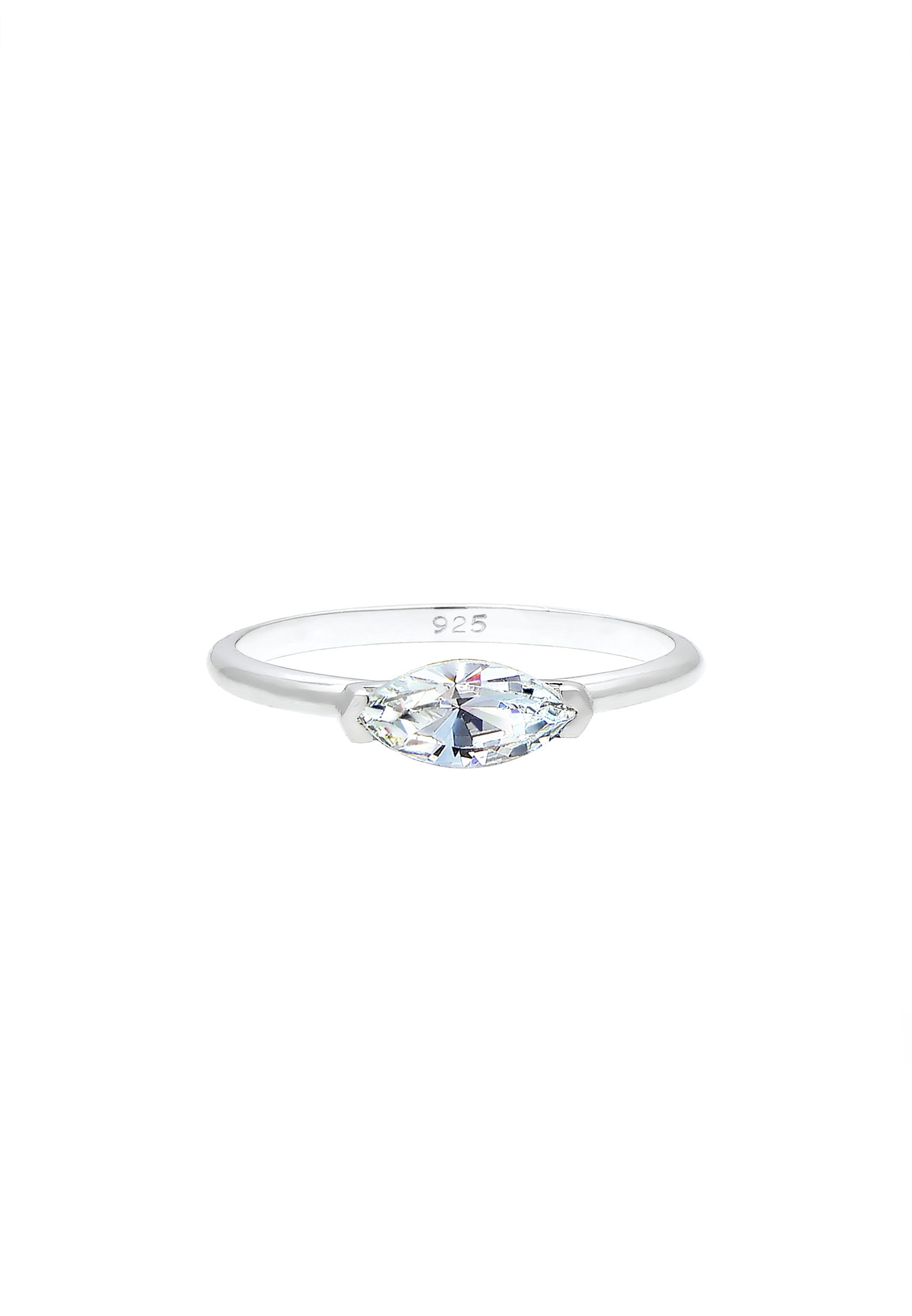 Elli Verlobungsring »Elli Ring Bandring Marquise Kristalle 925 Silber«