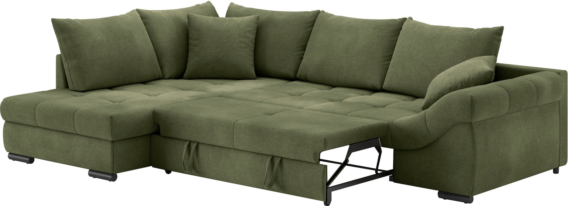 Mr. Couch Ecksofa »Allegro, L-Form«, mit Hochschläfer-Bettauszug, wahlweise mit Kaltschaum