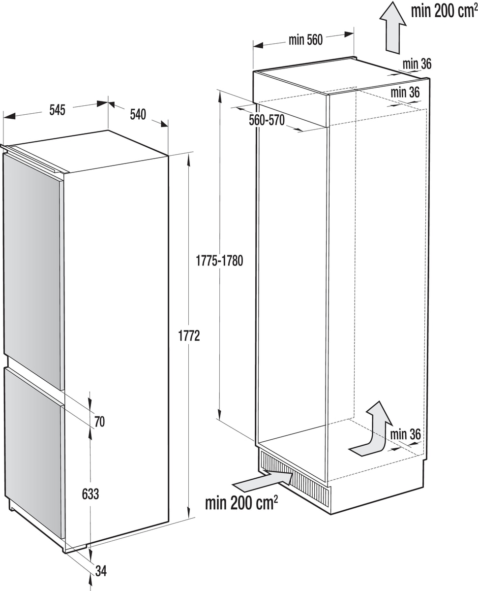 GORENJE Einbaukühlschrank »RKI 418 EE1«, CrispZone