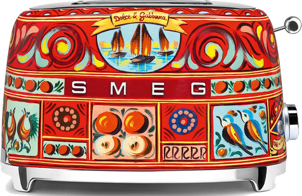 SMEG DOLCE & GABBANA Toaster »TSF01DGEU« 2 kurze Schlitze 950 W Limited Edition Dolce & Gabbana Sicily is my Love Dolce&Gabbana Design