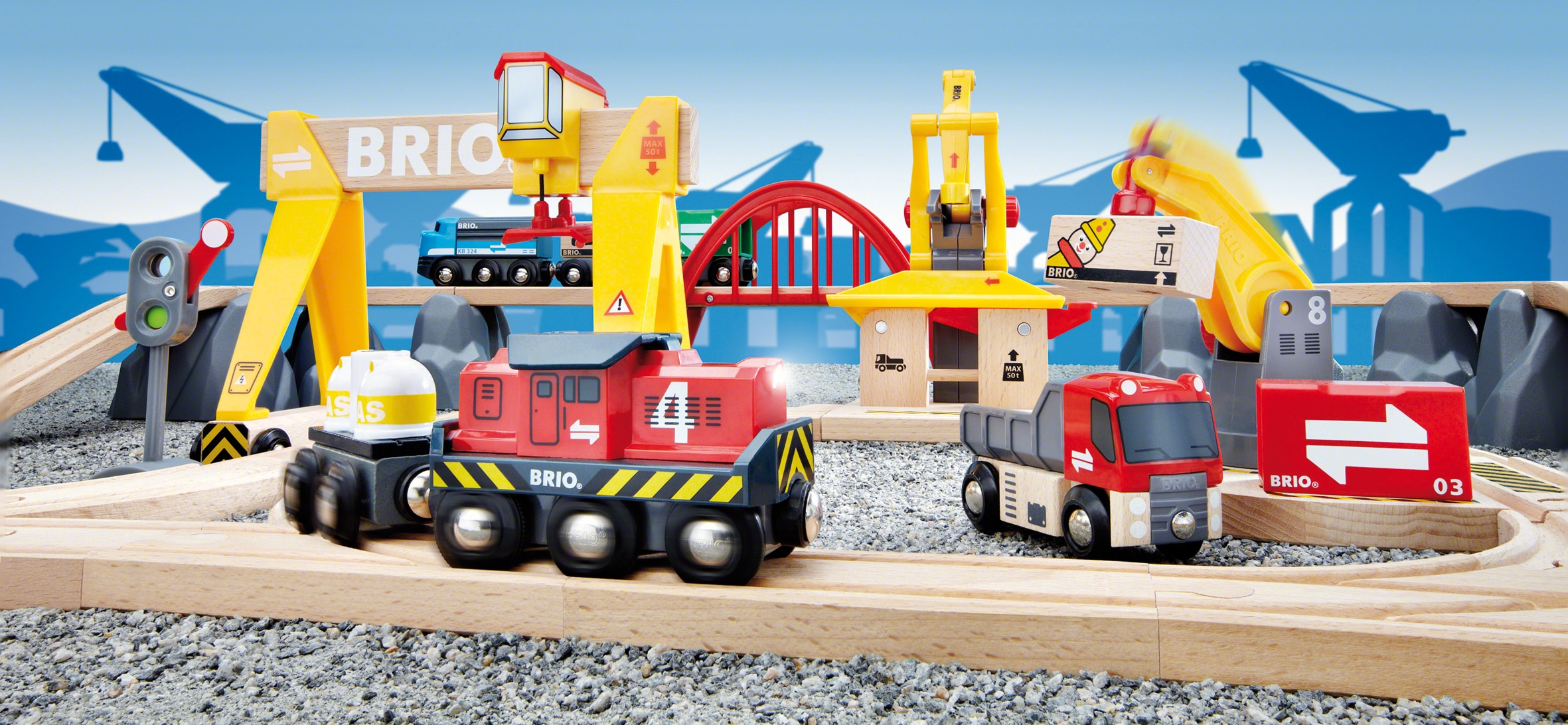 BRIO® Spielzeug-Eisenbahn »BRIO® WORLD, Frachten Set Deluxe«, (Set), FSC® - schützt Wald - weltweit