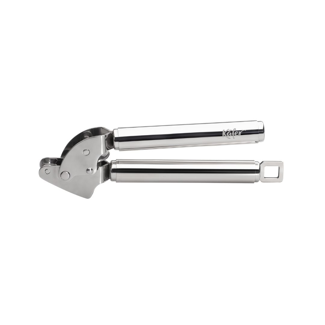 Käfer Knoblauchpresse »Käfer Küchenpresse mit Klapp-Sieb«, (1 St.), Knoblauchpresse aus Edelstahl, 360 g, mit Klapp-Sieb, spülfreundlich