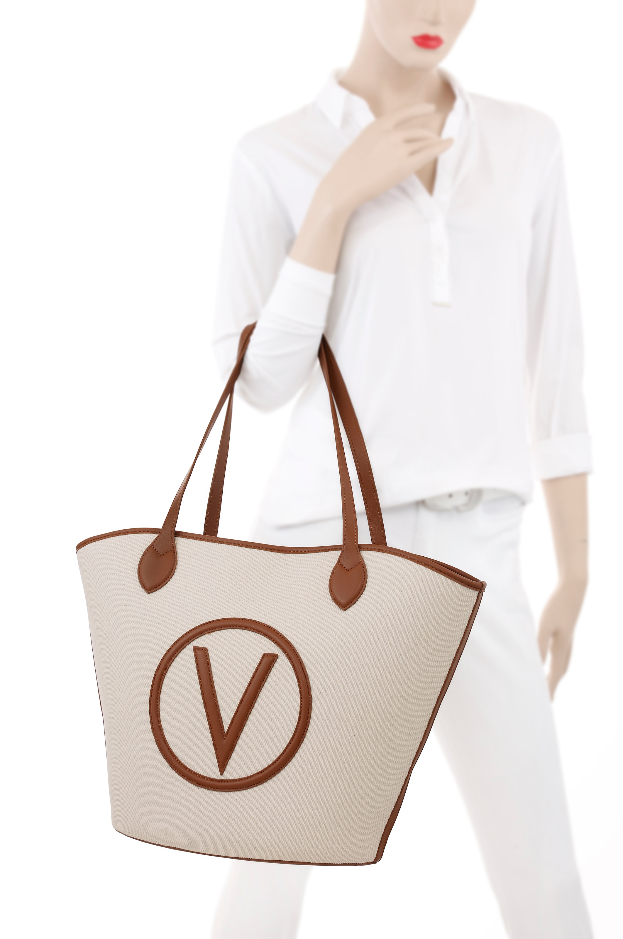 VALENTINO BAGS Shopper »SHOPPING COVENT«, (Set, 2 tlg.), Henkeltasche, Handtasche Damen, Schultertasche