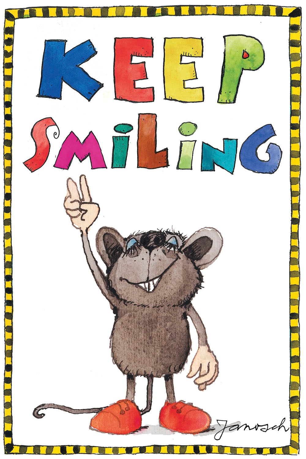 LuckyLinde Leinwandbild »Die kleine Maus« Figuren | Filmfiguren | Motivationsbilder | Mäuse | Schriftzug | Sport | Sprüche | Tiere | little star 1 Stk. tlg. Exklusive JANOSCH Kindermotive