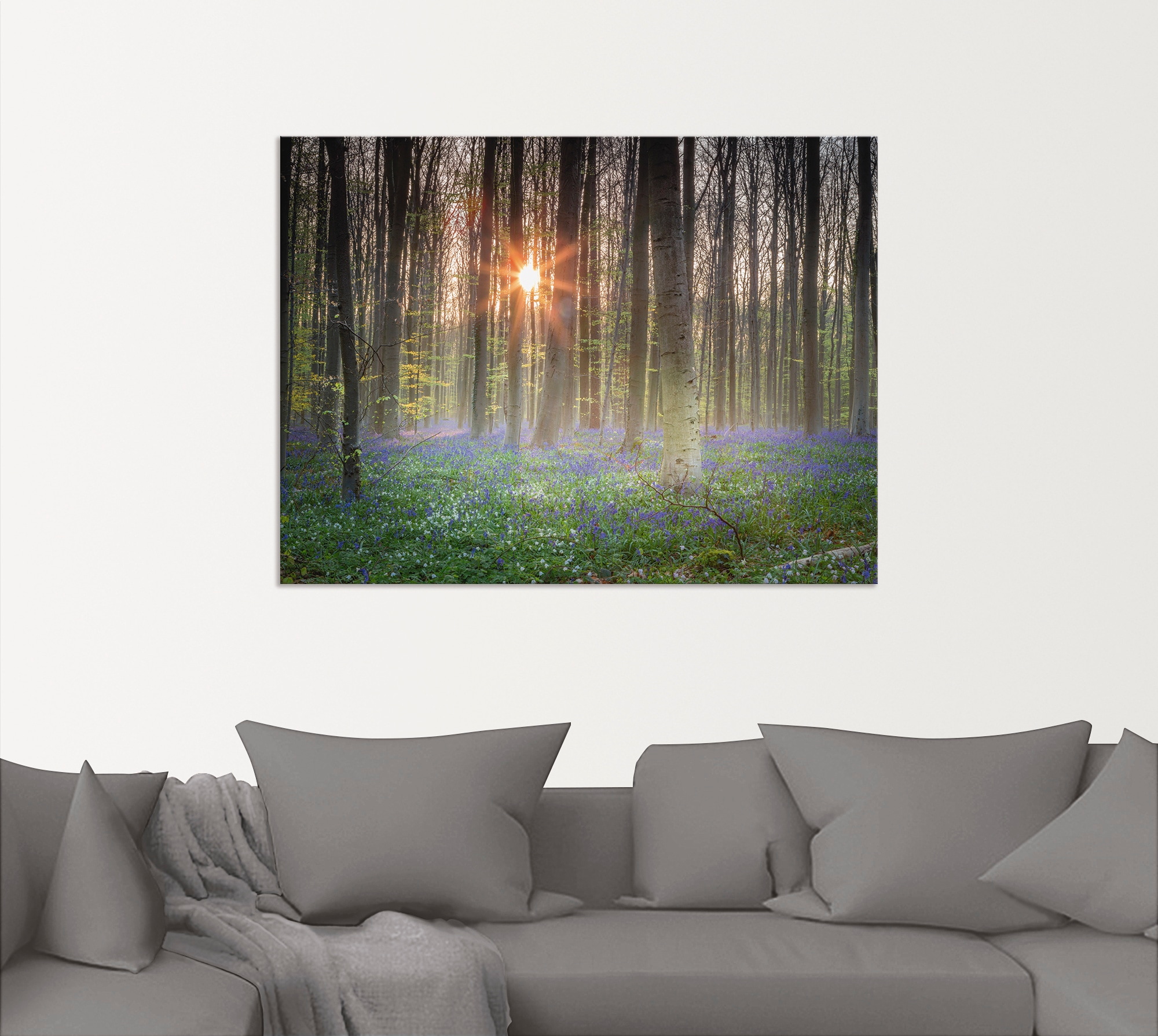 Artland Wandbild »Sonnenaufgang«, Wald, (1 St.), als Alubild, Leinwandbild, Wandaufkleber oder Poster in versch. Größen