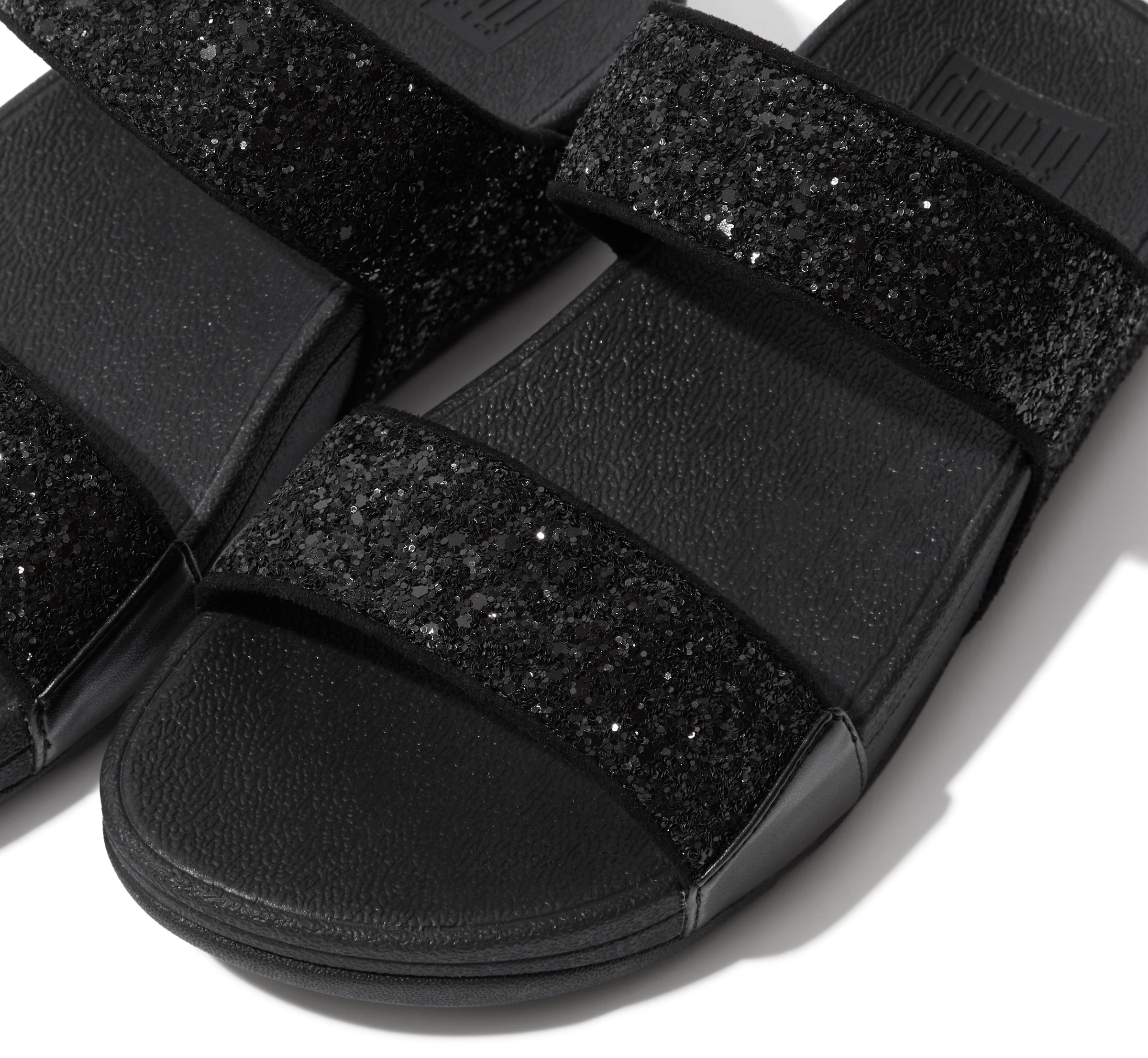 Fitflop Keilpantolette »LULU GLITTER SLIDES«  , Pool Slides, Strandschuh mit Glitter