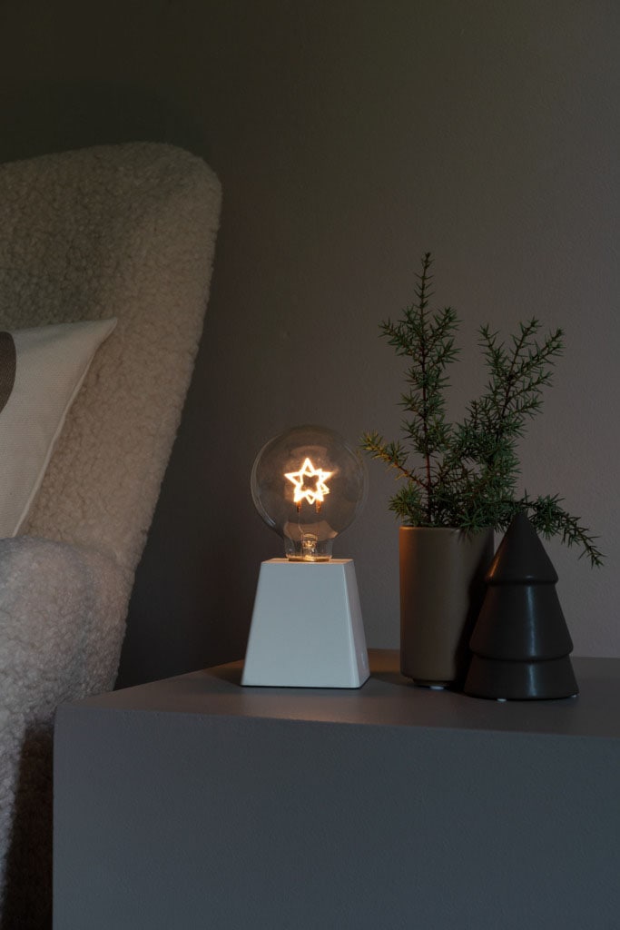 KONSTSMIDE LED Dekolicht »Tischleuchter Stern, Weihnachtsdeko«, mit 6h Timer, 1 bernsteinfarbene Diode