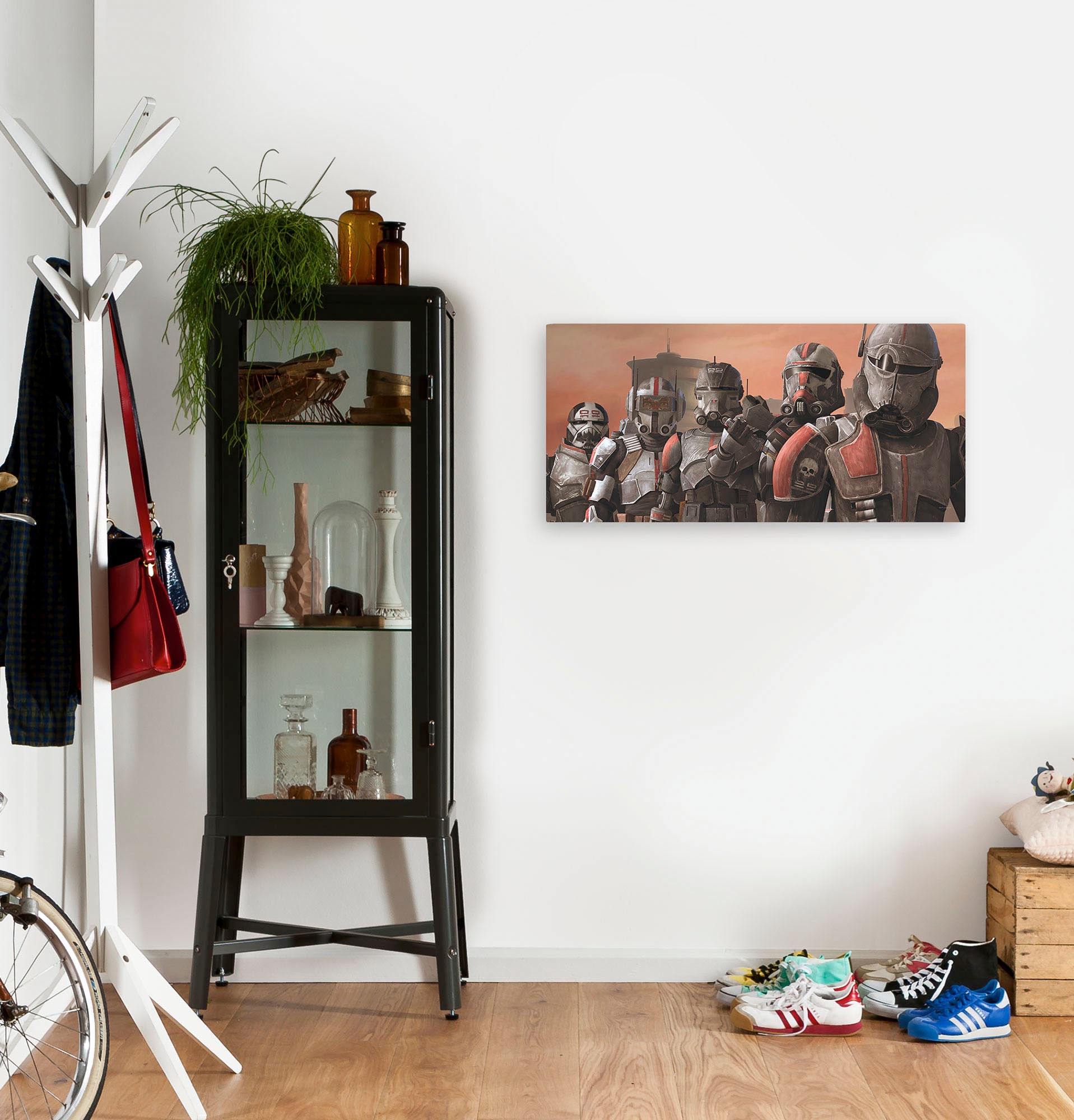 Komar Leinwandbild »Star Wars Bad Batch Squad - Größe 90 x 40 cm«, Disney, (1 St., 90 x 40 cm (Breite x Höhe), Keilrahmenbild mit Echtholzrahmen, Kinderzimmer