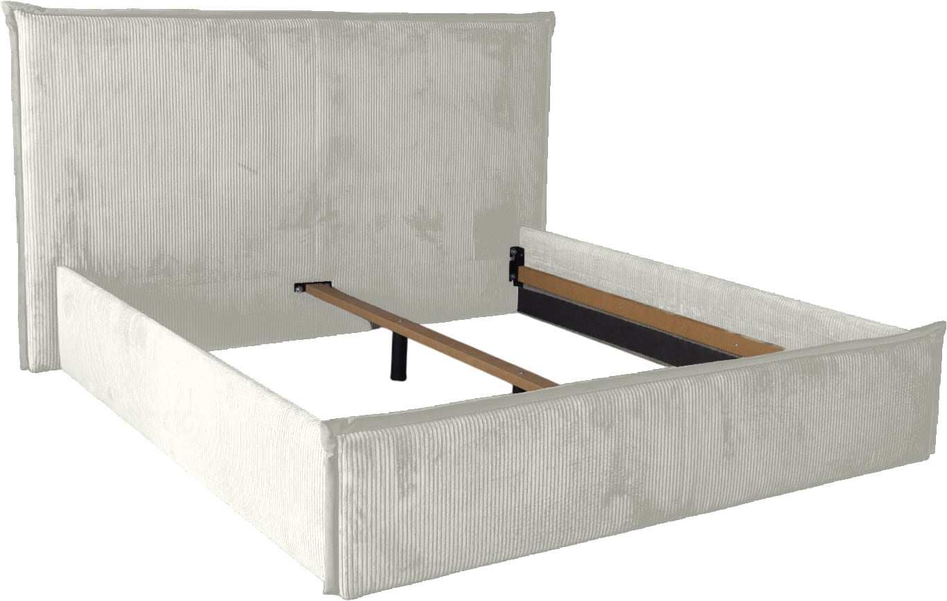 COLLECTION AB Polsterbett »Marla erhältlich in der Breite 180x200cm, mit Cordstoff bezogen« wahlweise mit Lattenrost und King-Matratze (28cm)