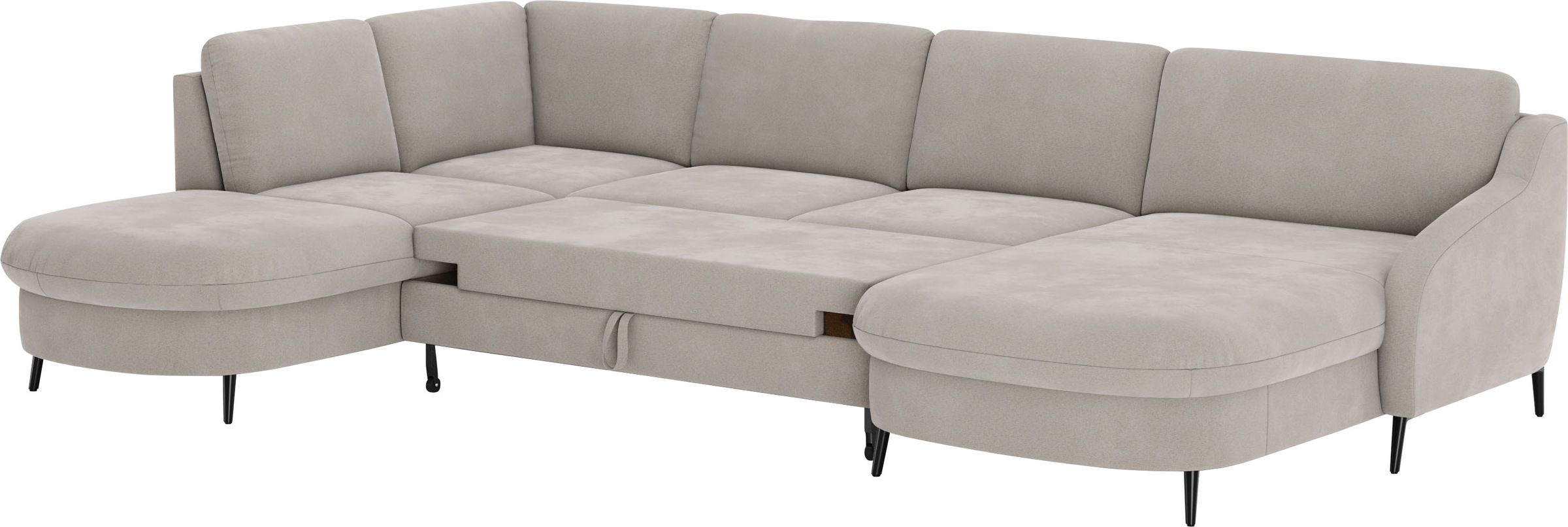 sit&more Wohnlandschaft »Soul U-Form«, wahlweise mit Bettfunktion und Bettkasten oder Schubkasten