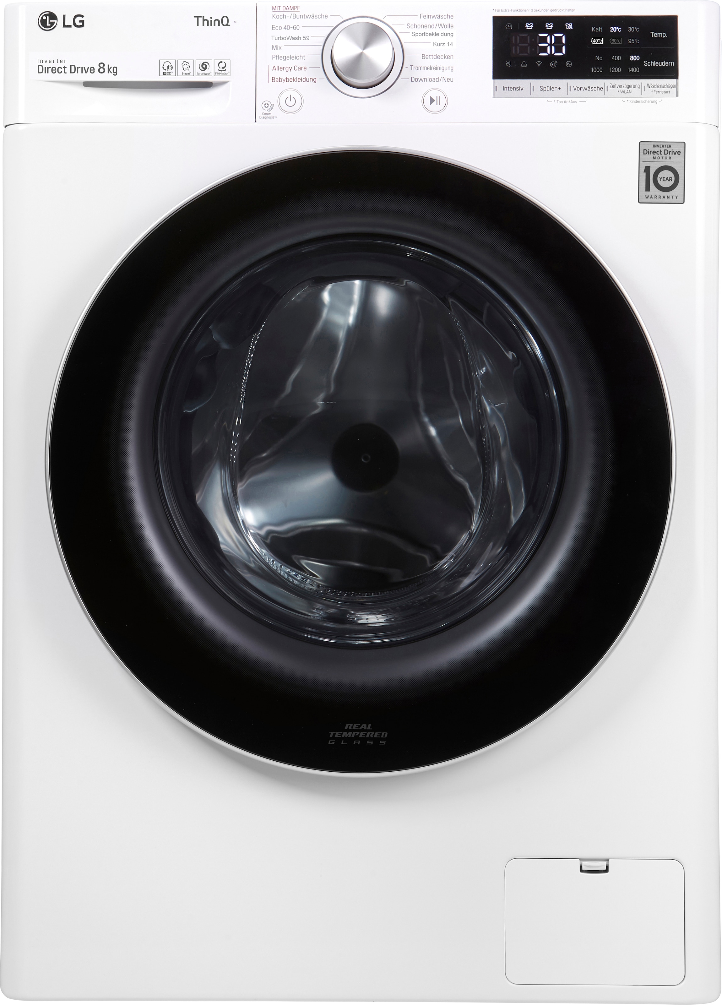 LG Waschmaschine »F4WV508S1«, F4WV508S1, 8 kg, 1400 U/min auf Rechnung  bestellen