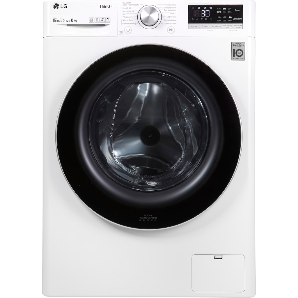 LG Waschmaschine »F4WV508S1«, F4WV508S1, 8 kg, 1400 U/min