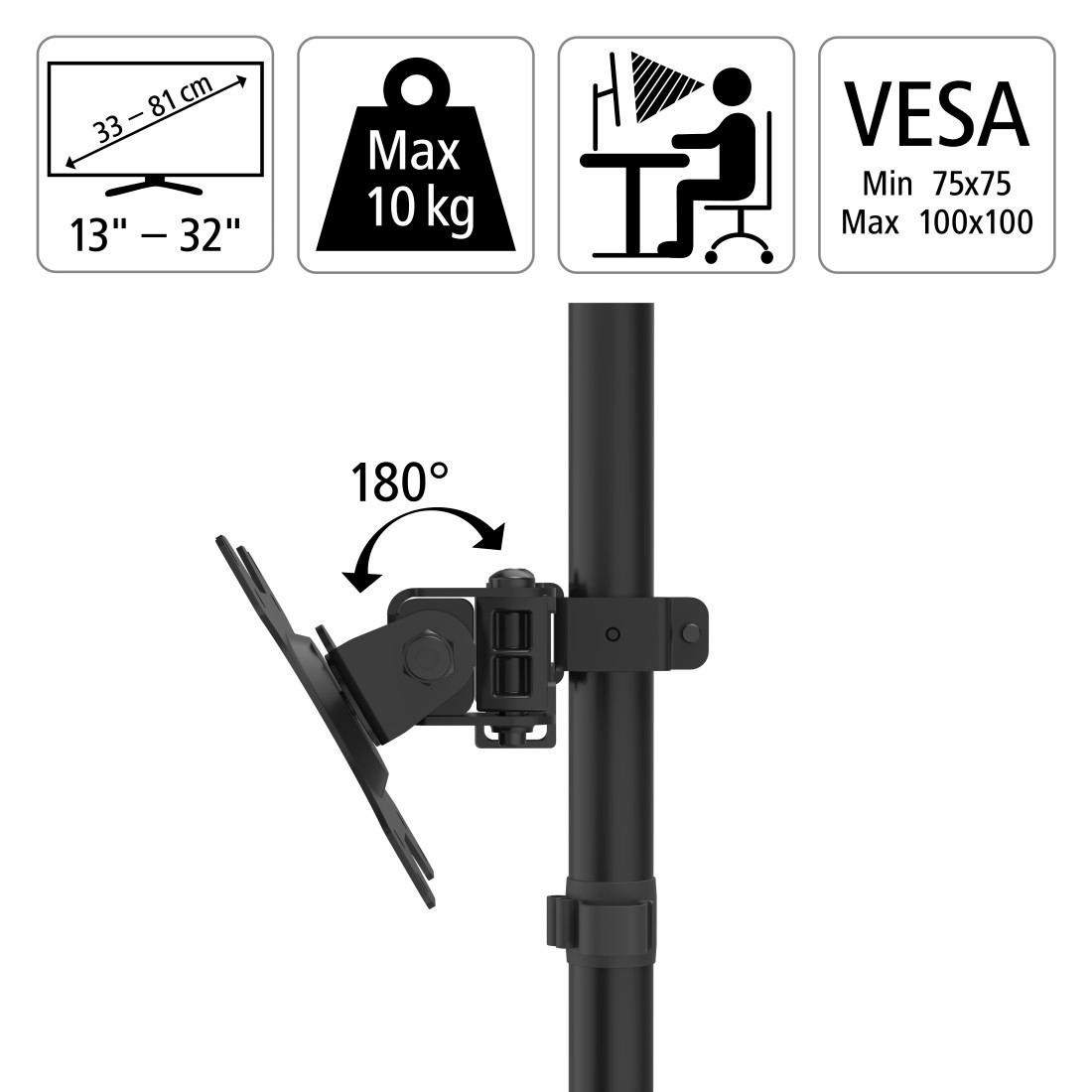 Hama Monitor-Halterung »Bildschirm Halterung, ausziehbar, 13"-32" Monitorarm schwenk-/neigbar«, bis 81 cm Zoll
