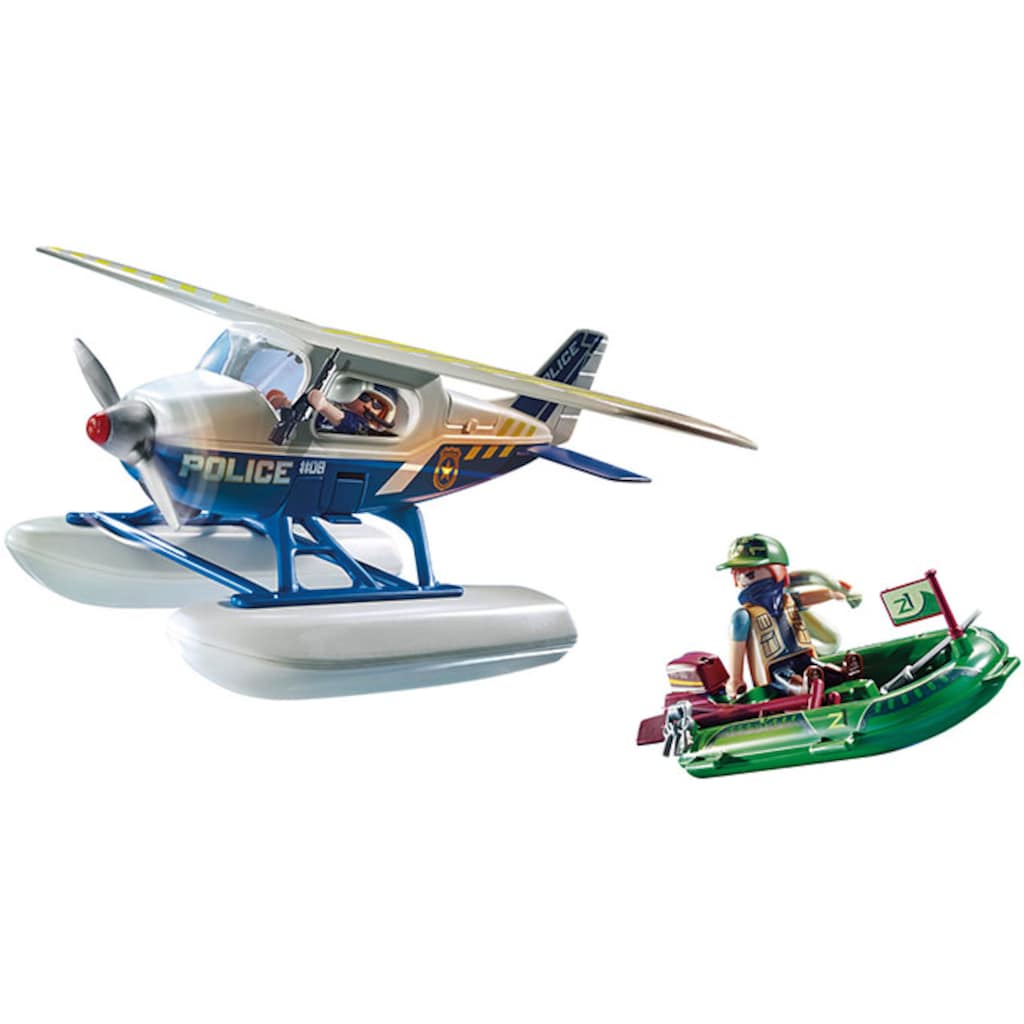 Playmobil® Konstruktions-Spielset »Polizei-Wasserflugzeug: Schmuggler-Verfolgung (70779), City Action«, (33 St.)