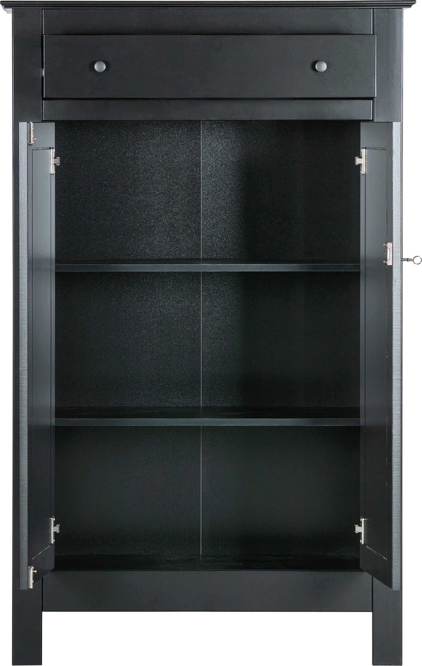 WOOOD Stauraumschrank »Eva«, glatt geschliffene Kiefernholz, H 150 cm x B 93 cm