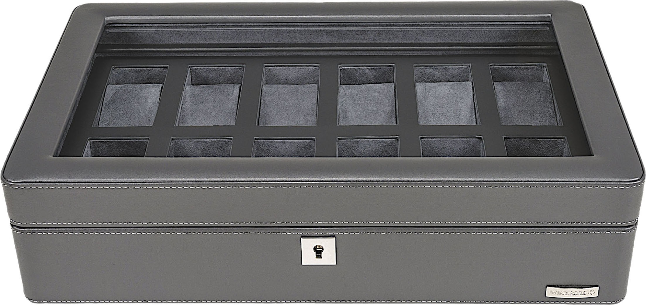 WINDROSE Uhrenbox »Tempora, 804022.07«, Aufbewahrung, Uhrenkasten, Ø max.40mm, Armbanduhr, Geschenkidee