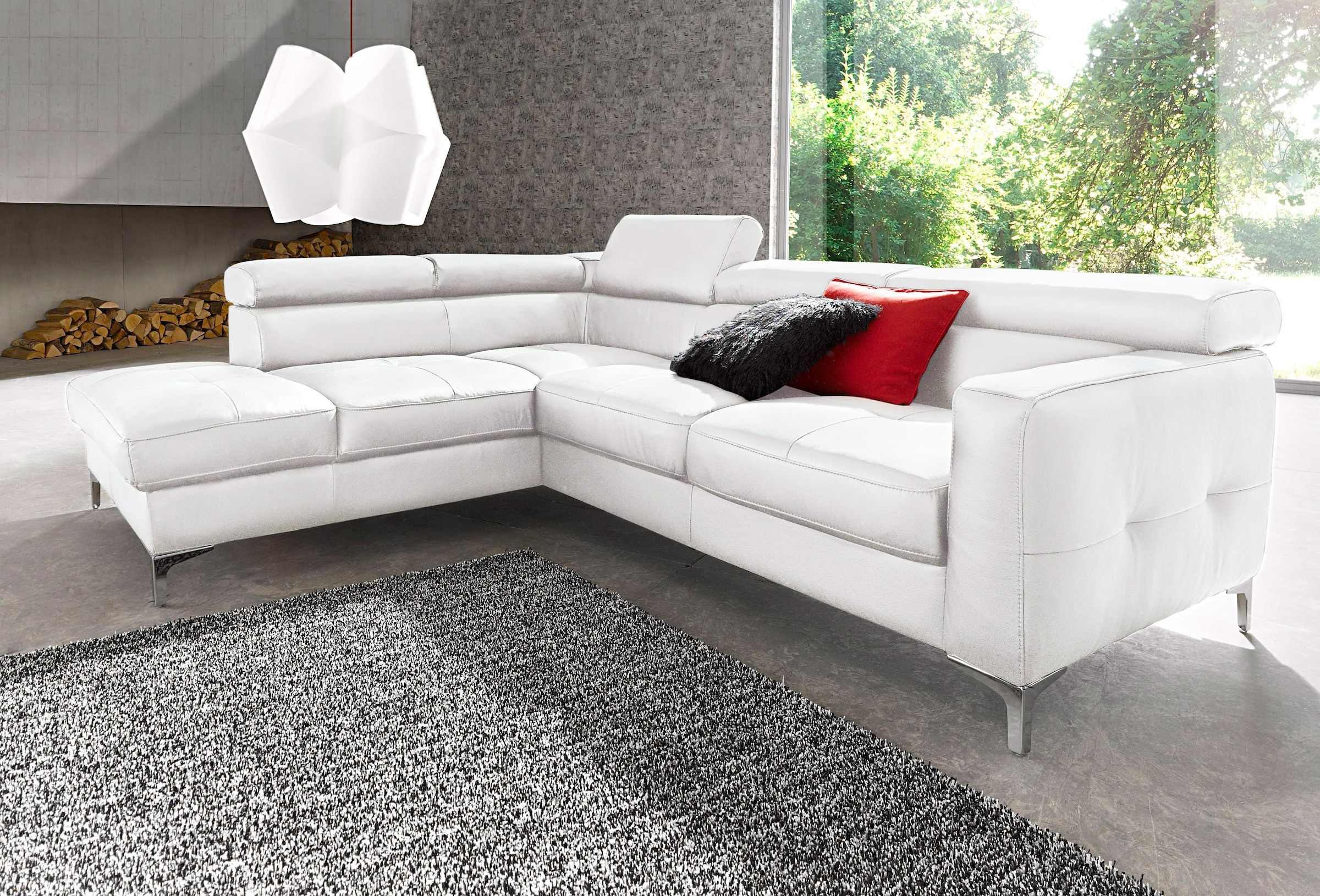 COTTA Polstergarnitur »Sammy L-Form«, (Set), Set bestehend aus: Ecksofa mit günstig online kaufen